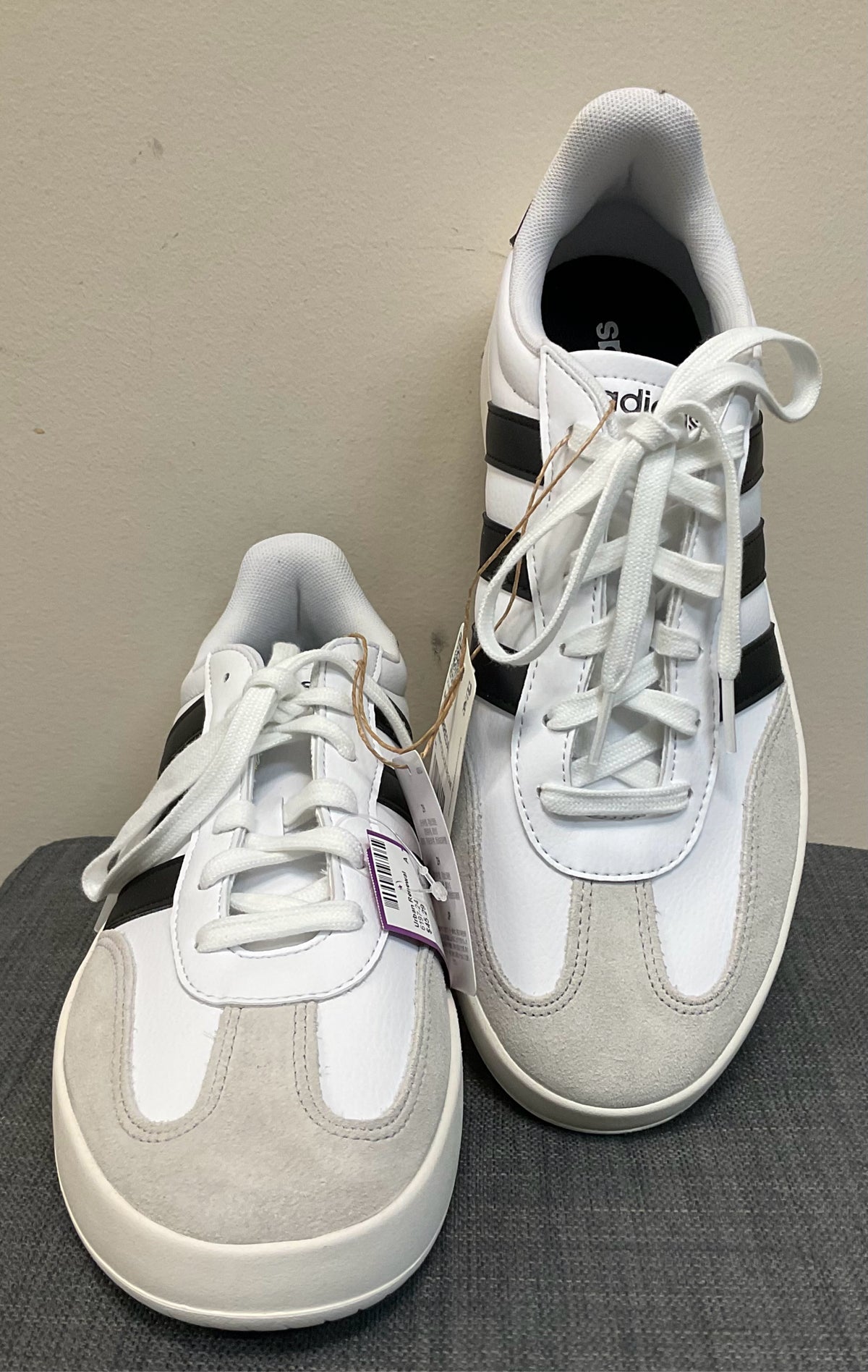 11 ADIDAS White and Black SHOES