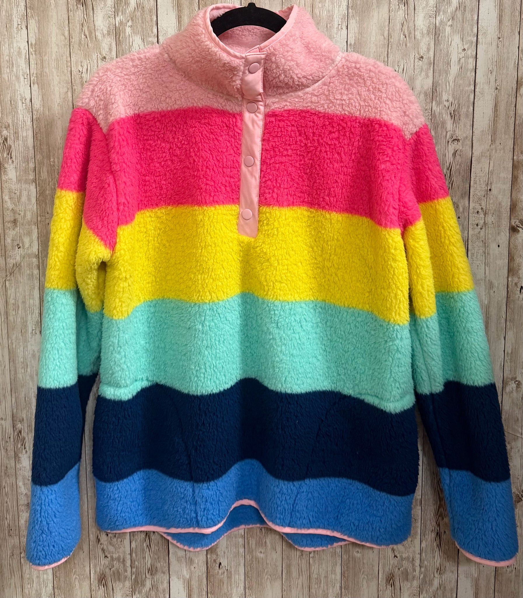Size M CROWN&IVY RAINBOW Fleece