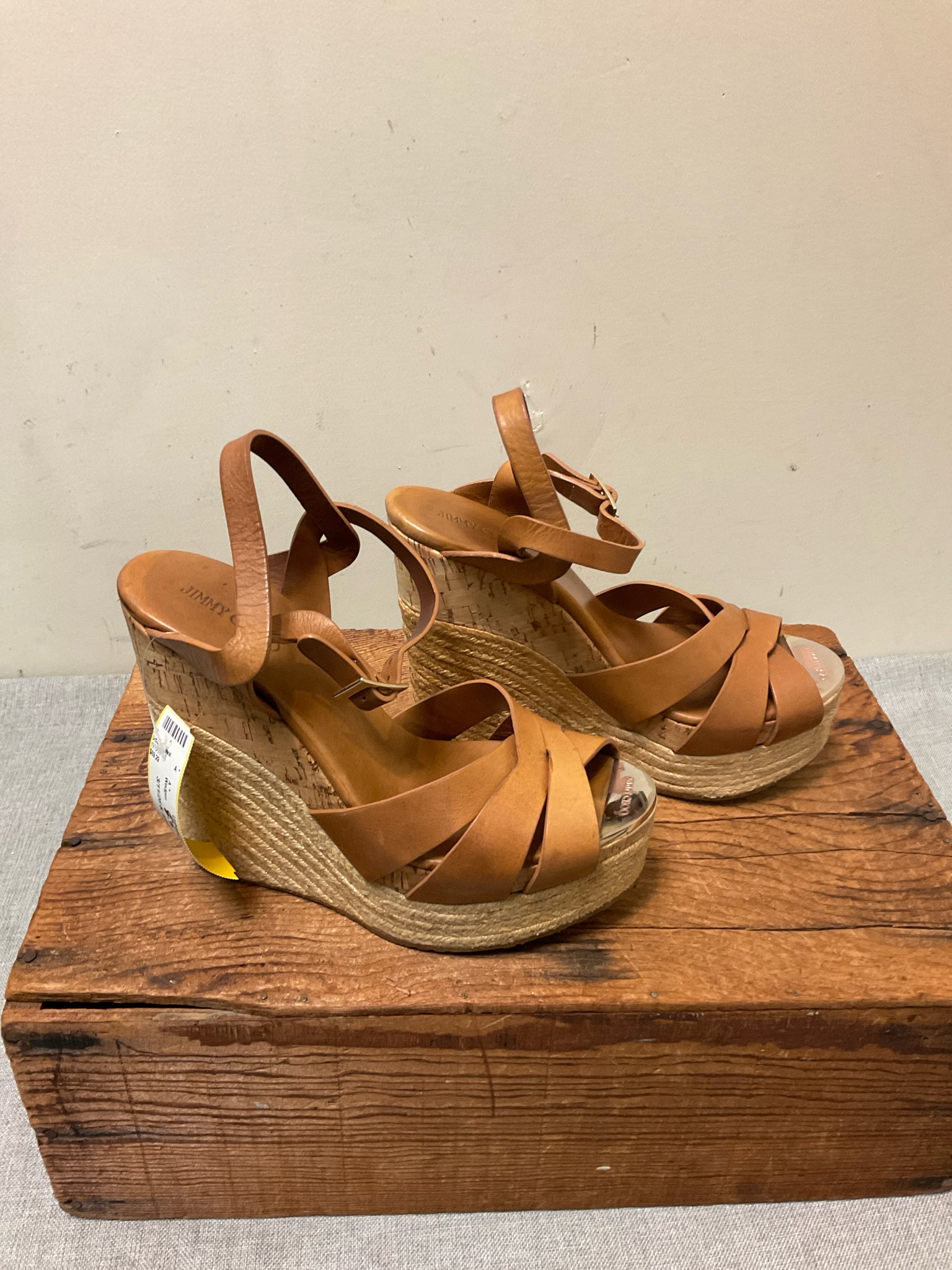 8.5 JIMMY CHOO Brown Wedges