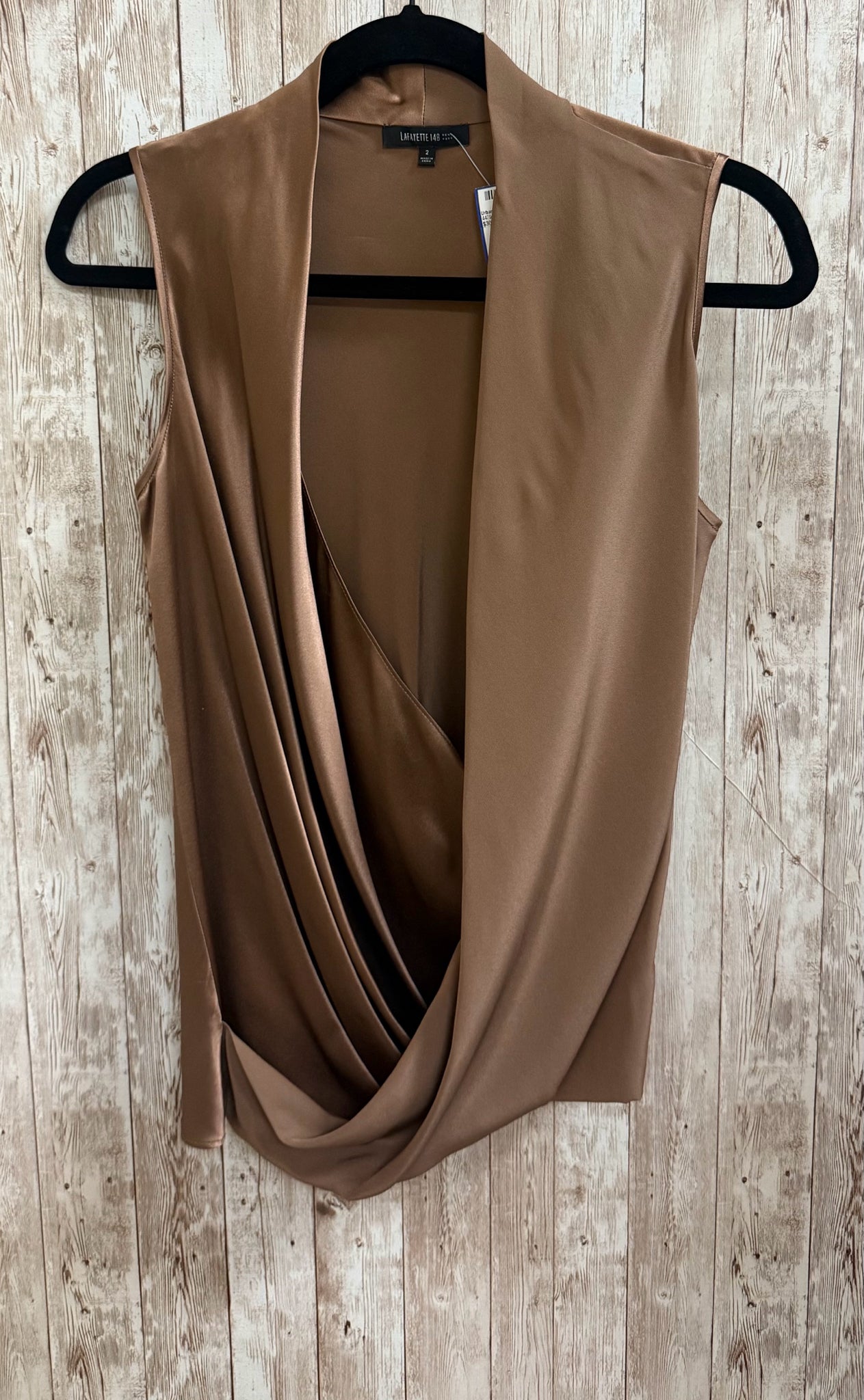 Size 2 LAFAYETTE 148 Mocha Top