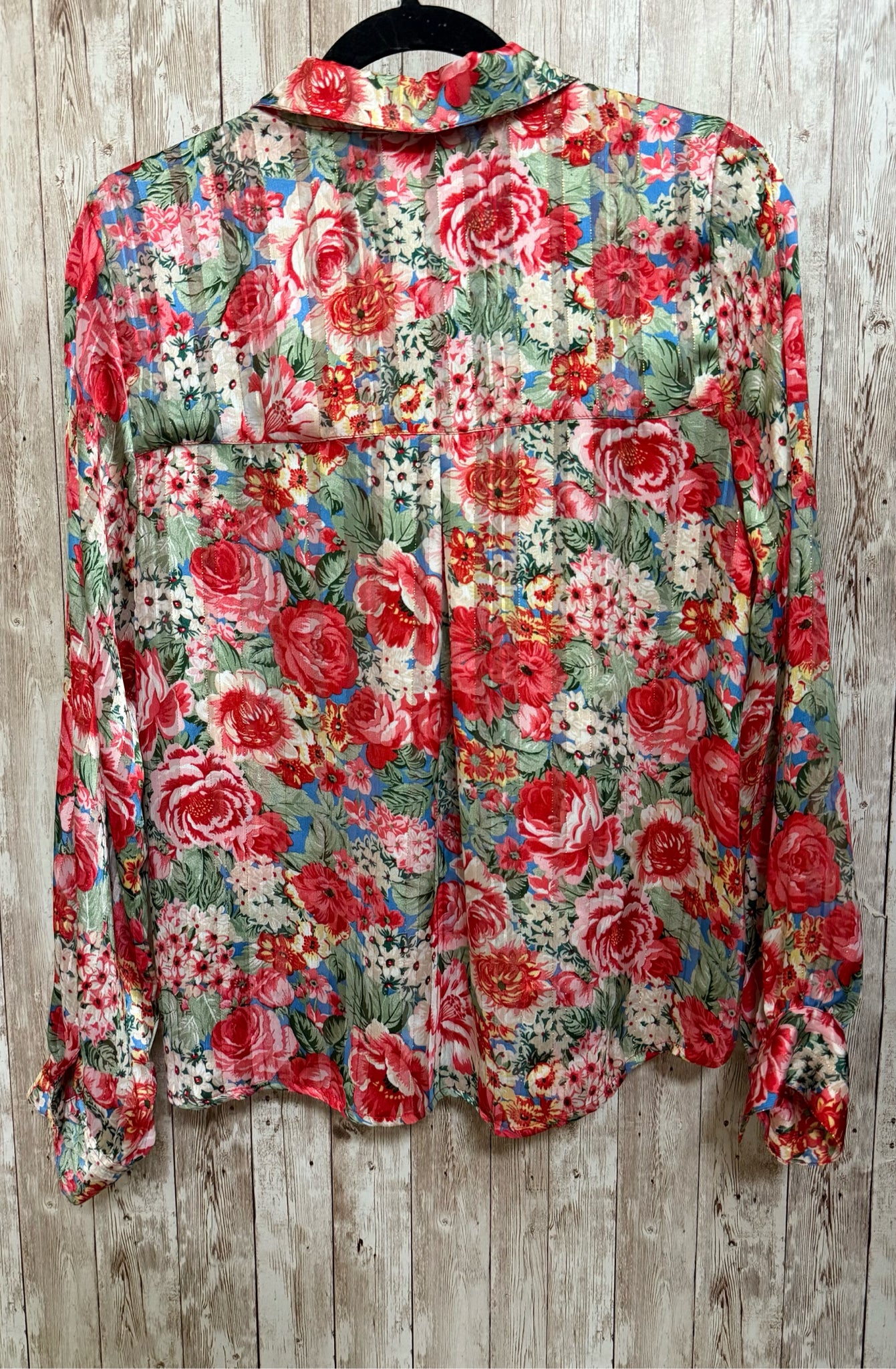 EE:SOME Size S PINK AND GREEN FLORAL Top