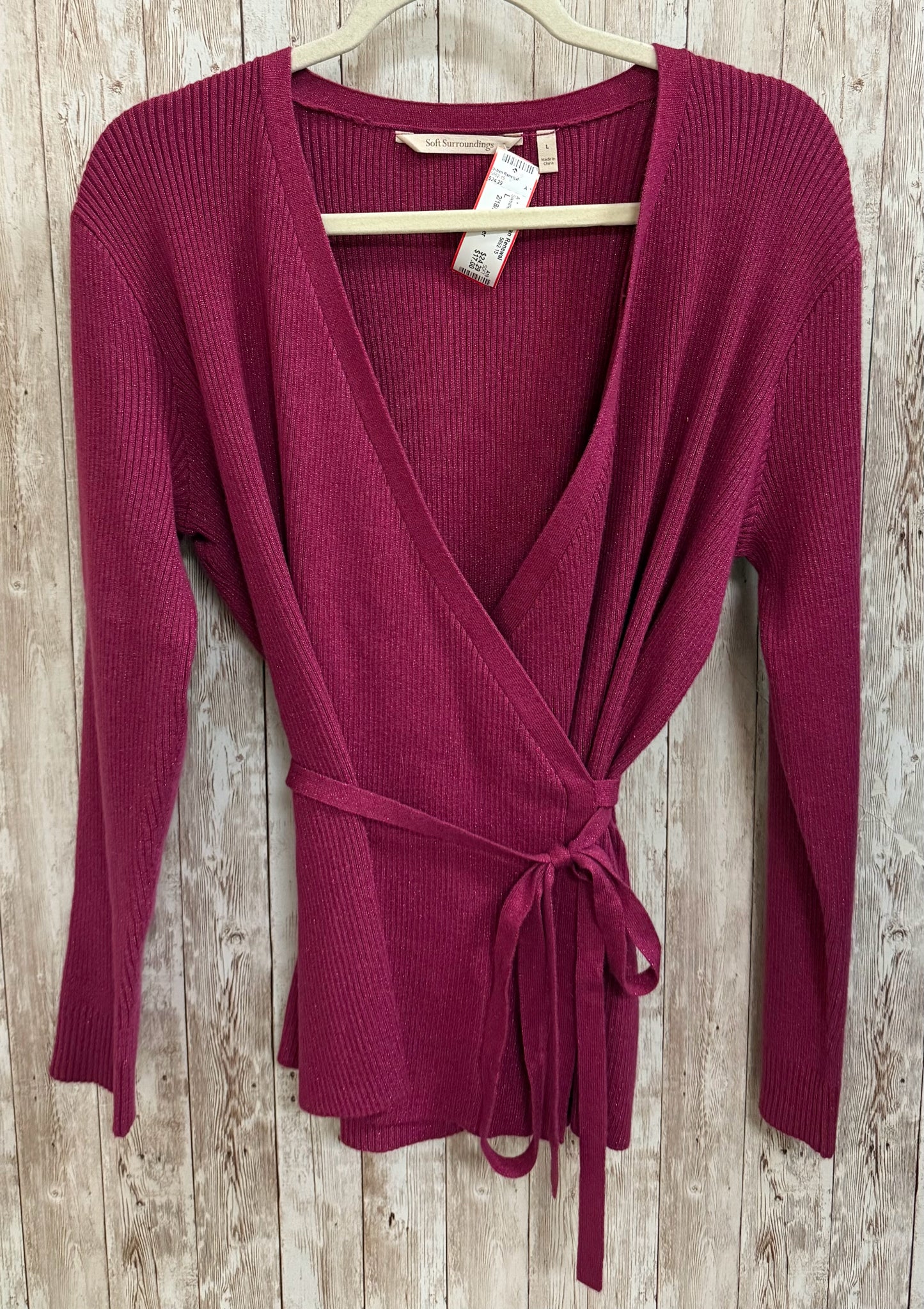 Size L SOFT SURROUNDINGS Fuschia Sweater