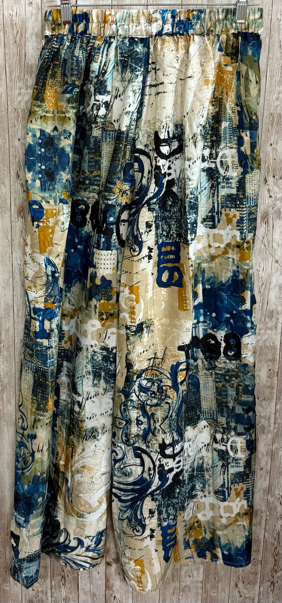 Size M TRUTH NYC TAN AND BLUE Pants