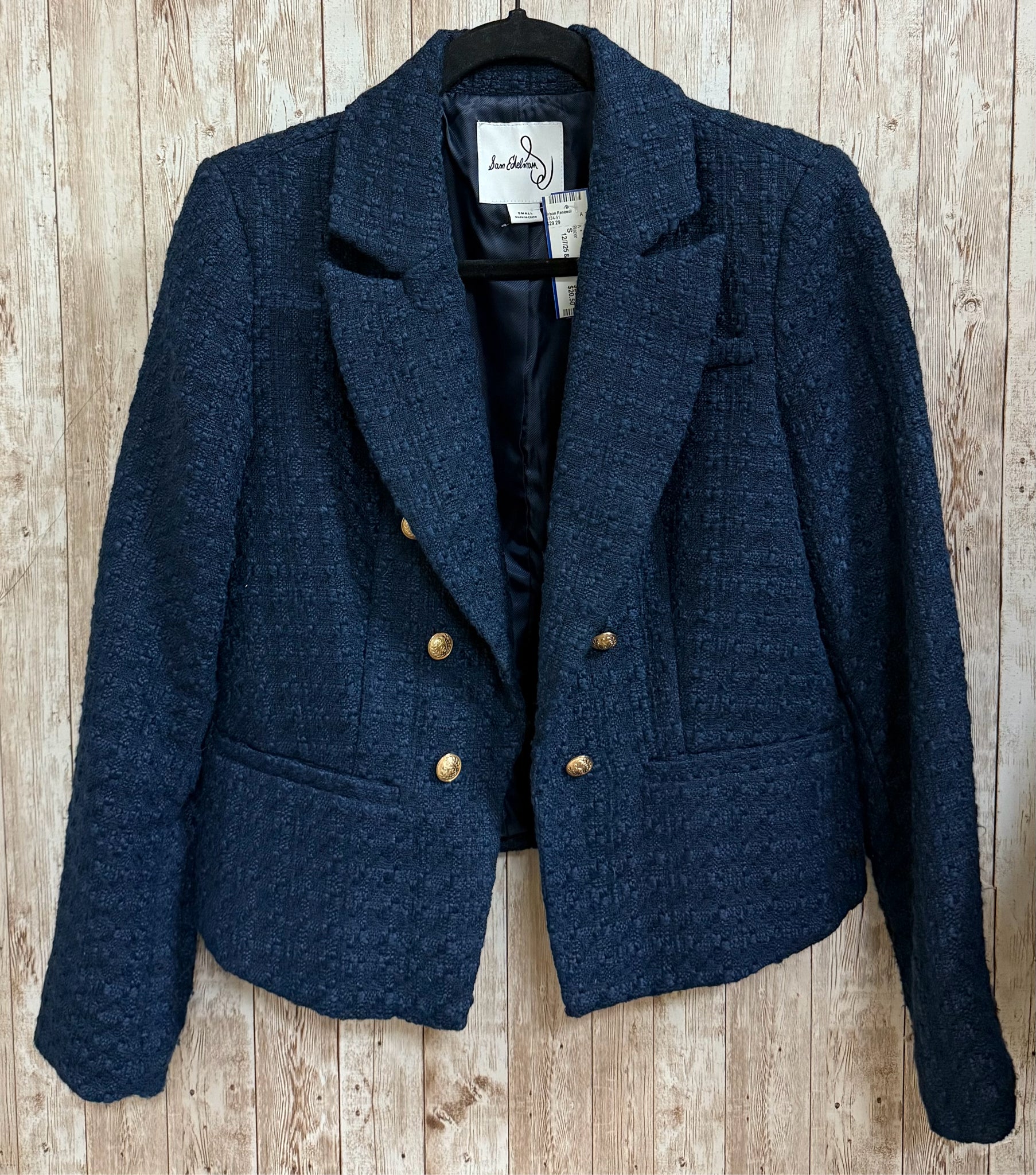 SAM EDELMAN Size S Navy Blazer