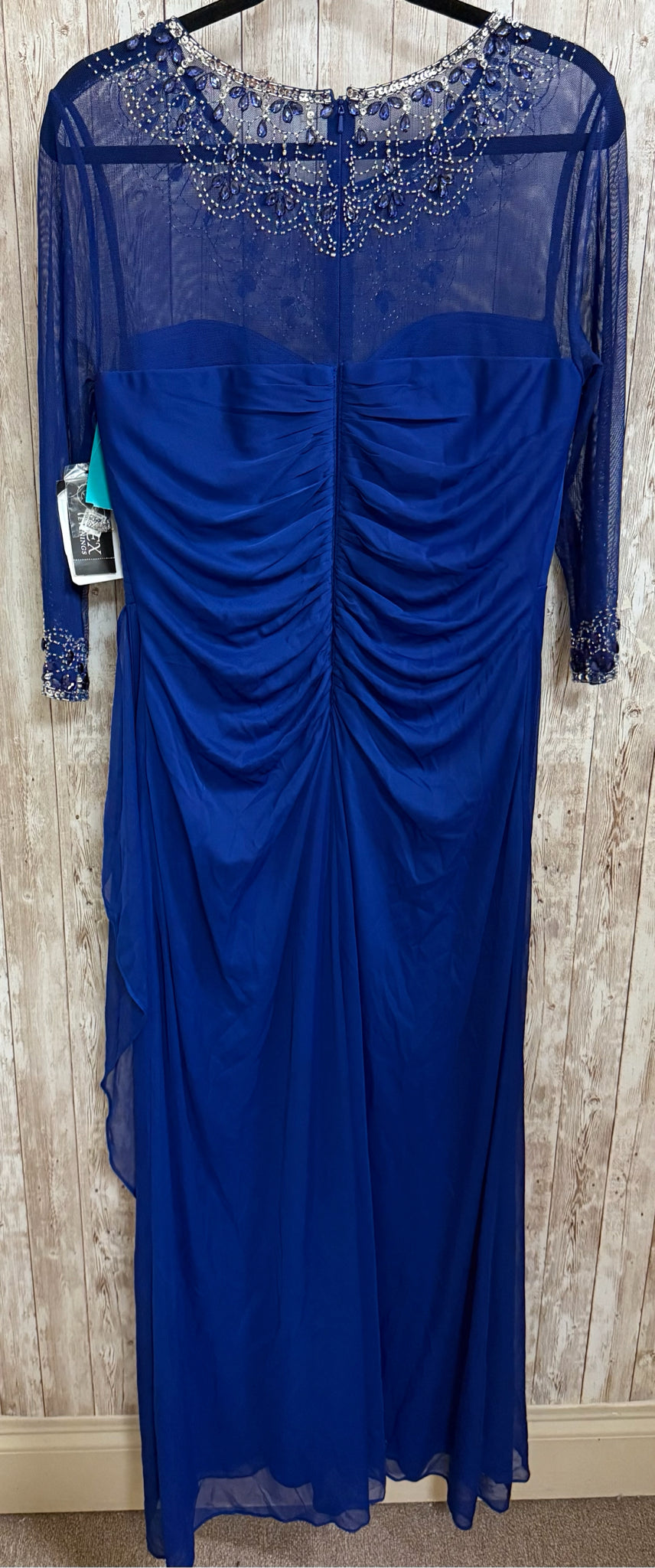 Size 14P ALEX EVENINGS Blue Dress