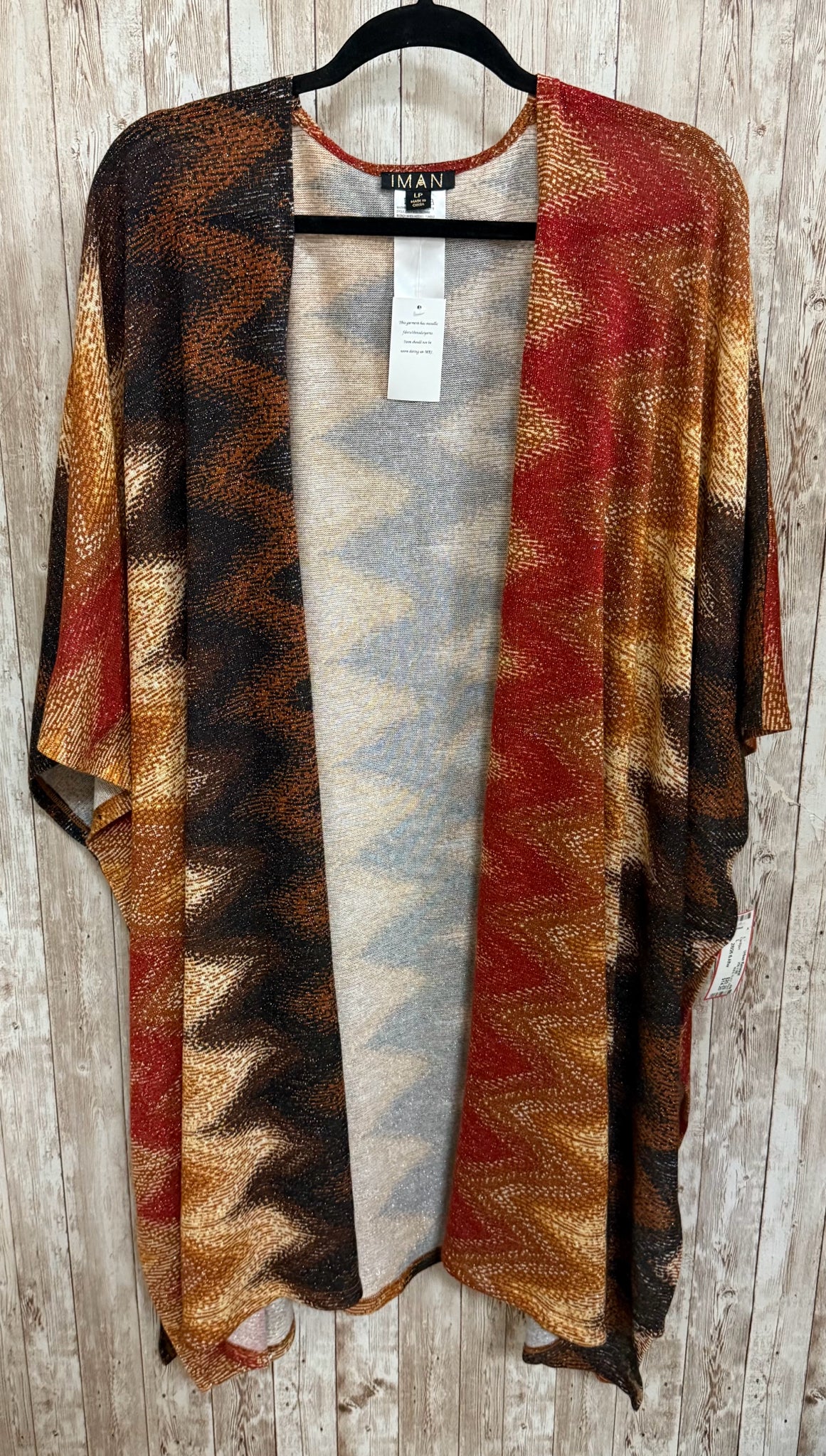 Size L IMAN RUST PRINT Cardigan