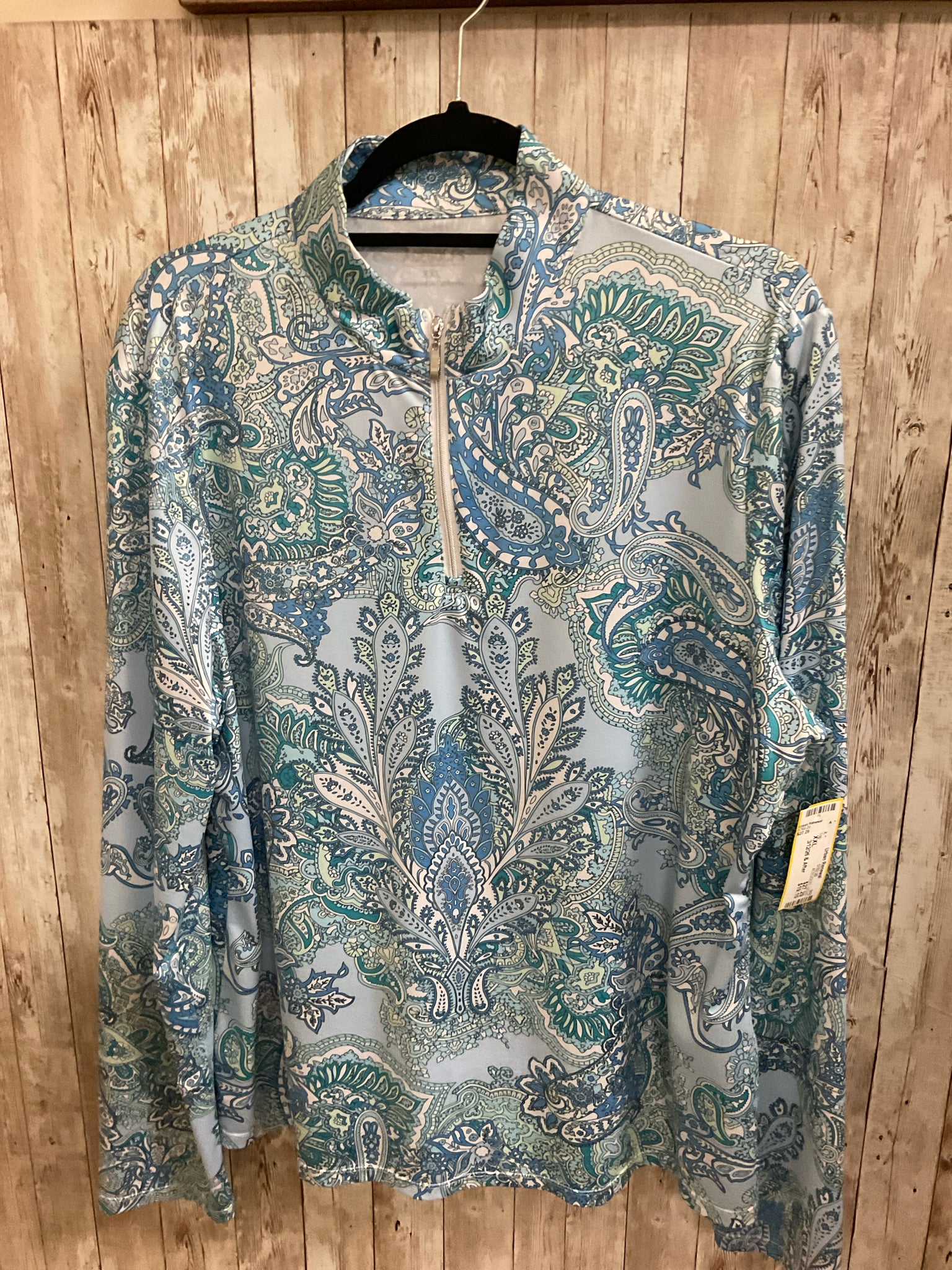 Size XXL ACEGOLFS LIGHT BLUE PRINT Top
