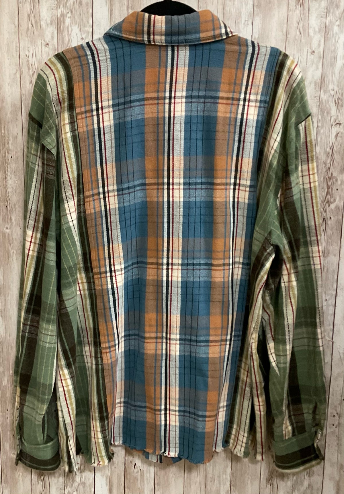 Size M EE:SOME MULTI COLOR PLAID Top