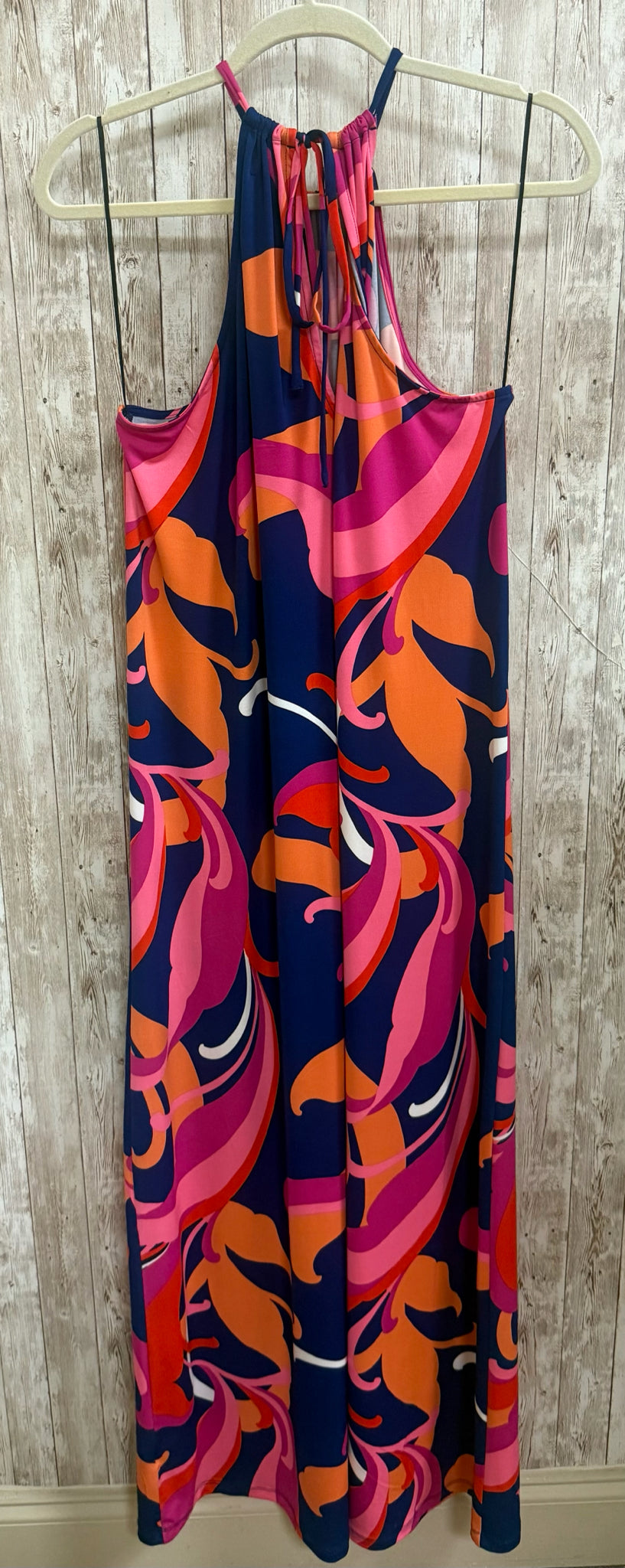 Size XL TRINA TURK BLUE AND PINK FLORAL Dress