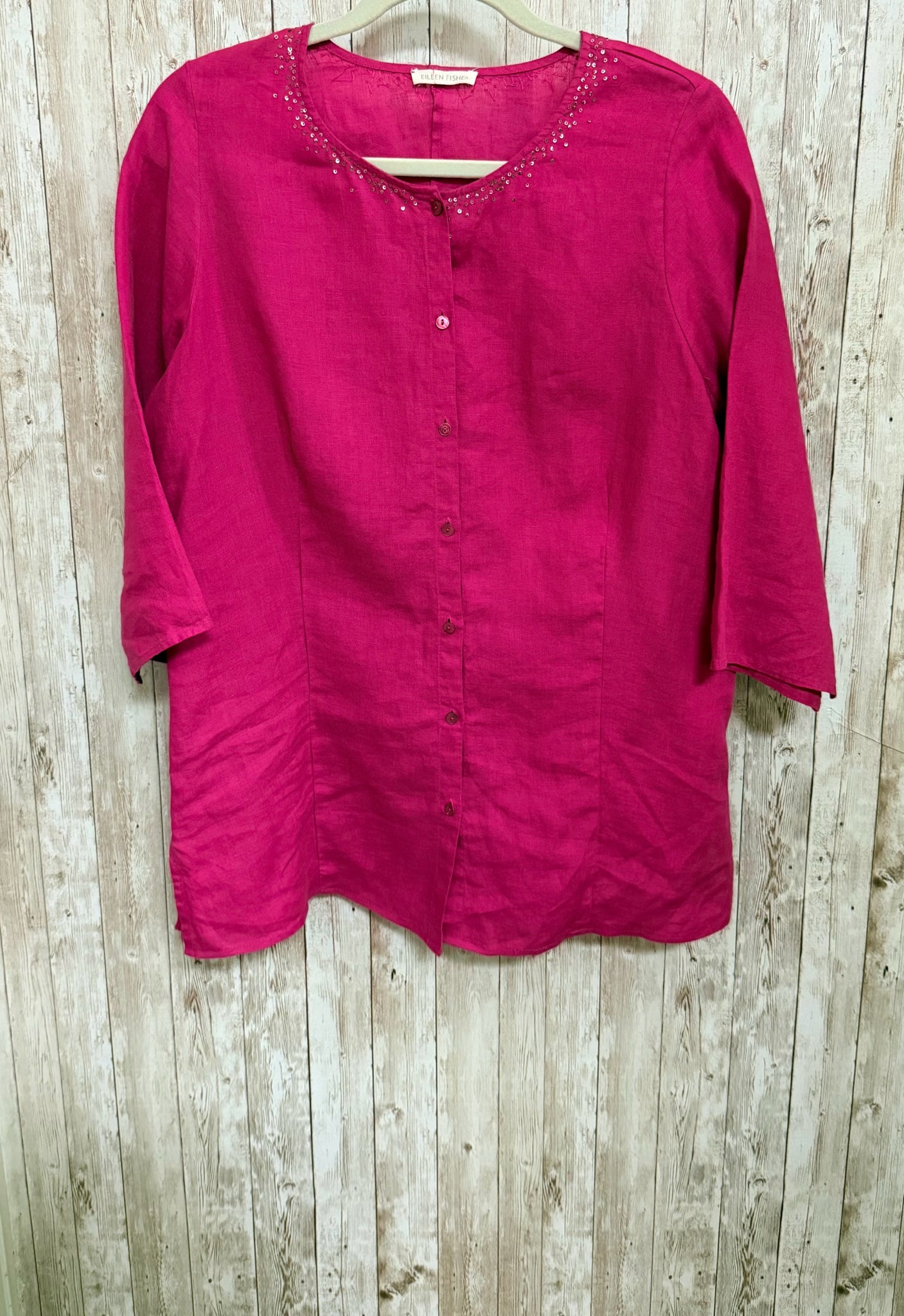 EILEEN FISHER Size L Pink Top