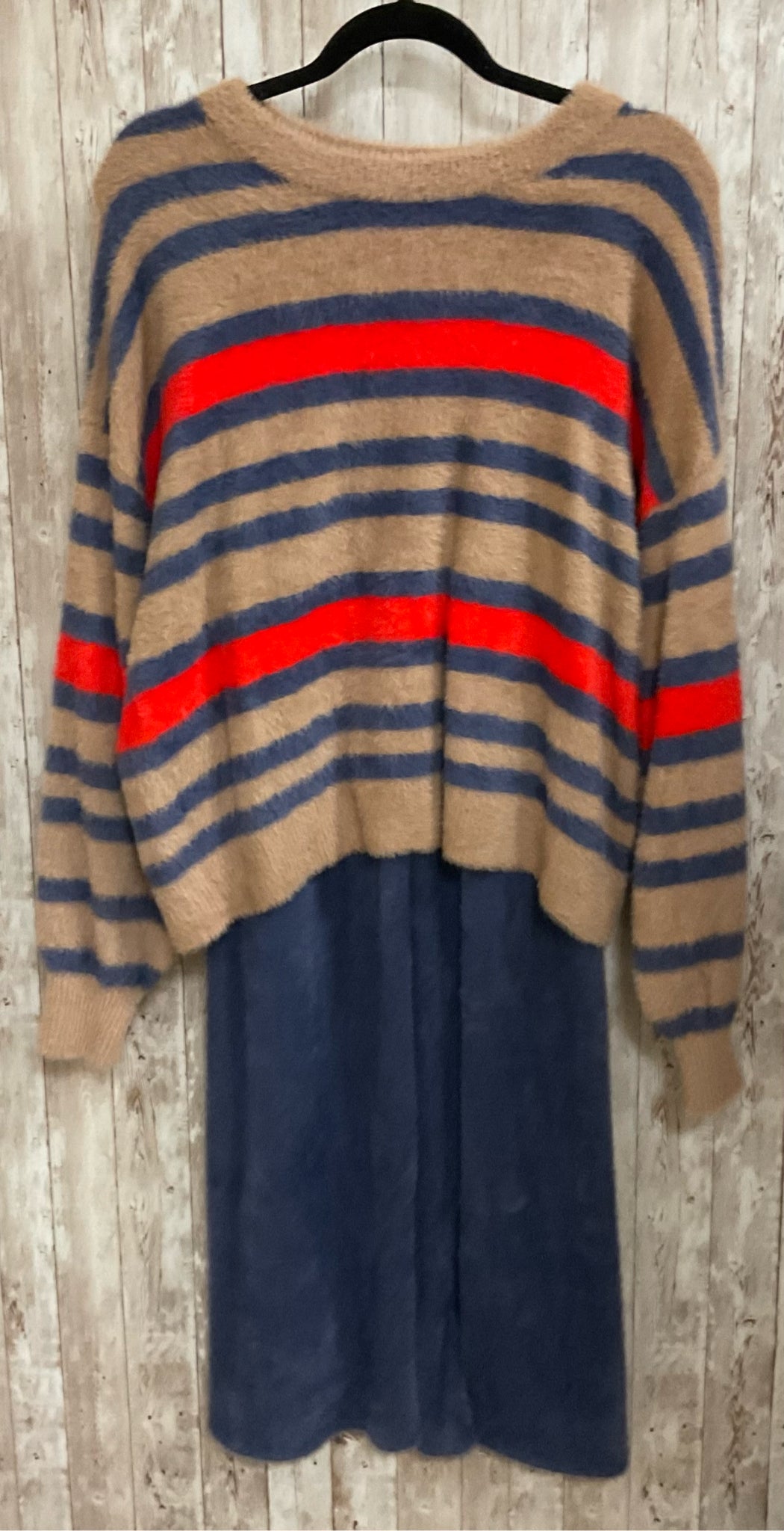 Size S/P AERIE TAN AND BLUE 2 PC SET