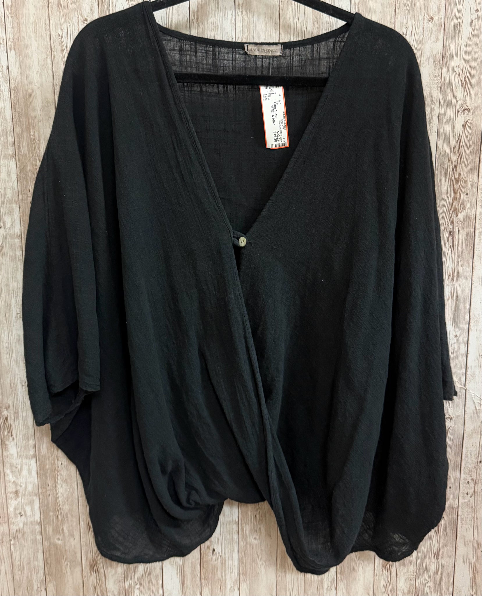 Size One Size MADE IN ITALY Black Top