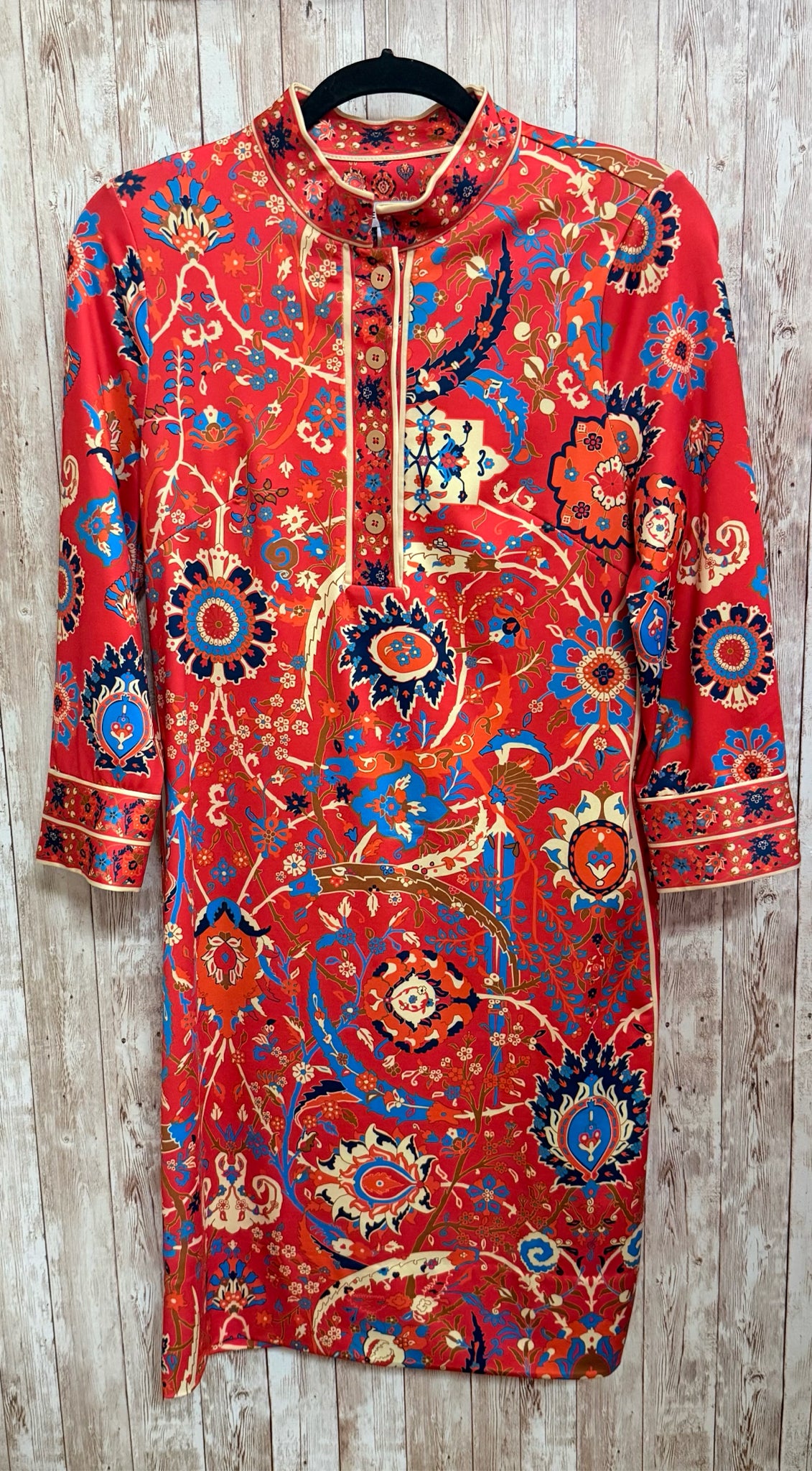 Size S GRETCHEN SCOTT Red Print Dress
