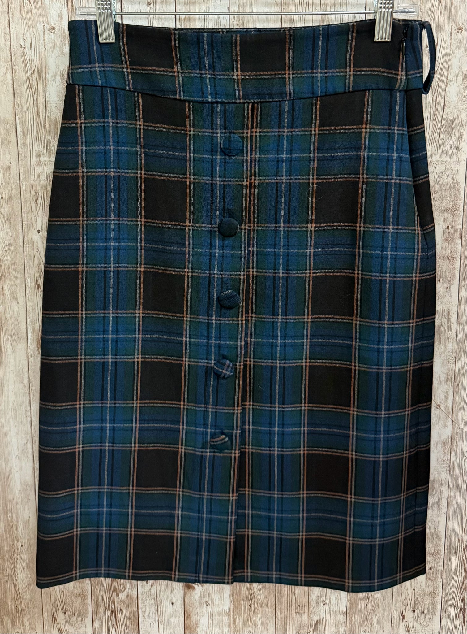 Size 6 MAEVE NAVY PLAID Skirt