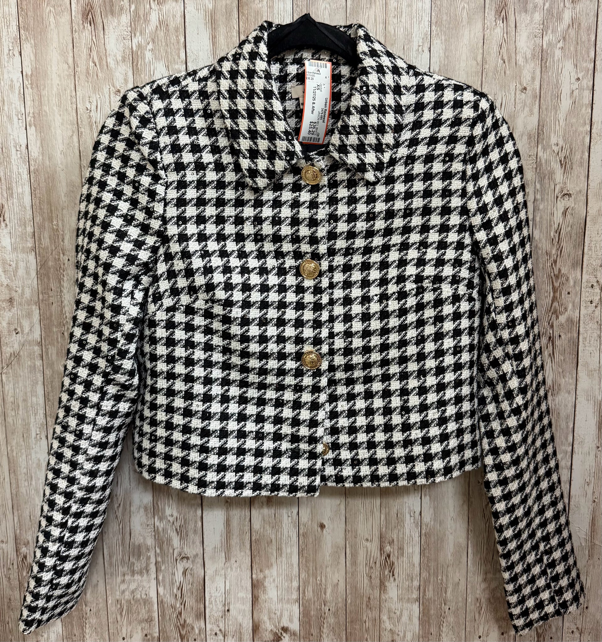 JASON WU Size XS WHITE AND BLACK PRINT Jacket