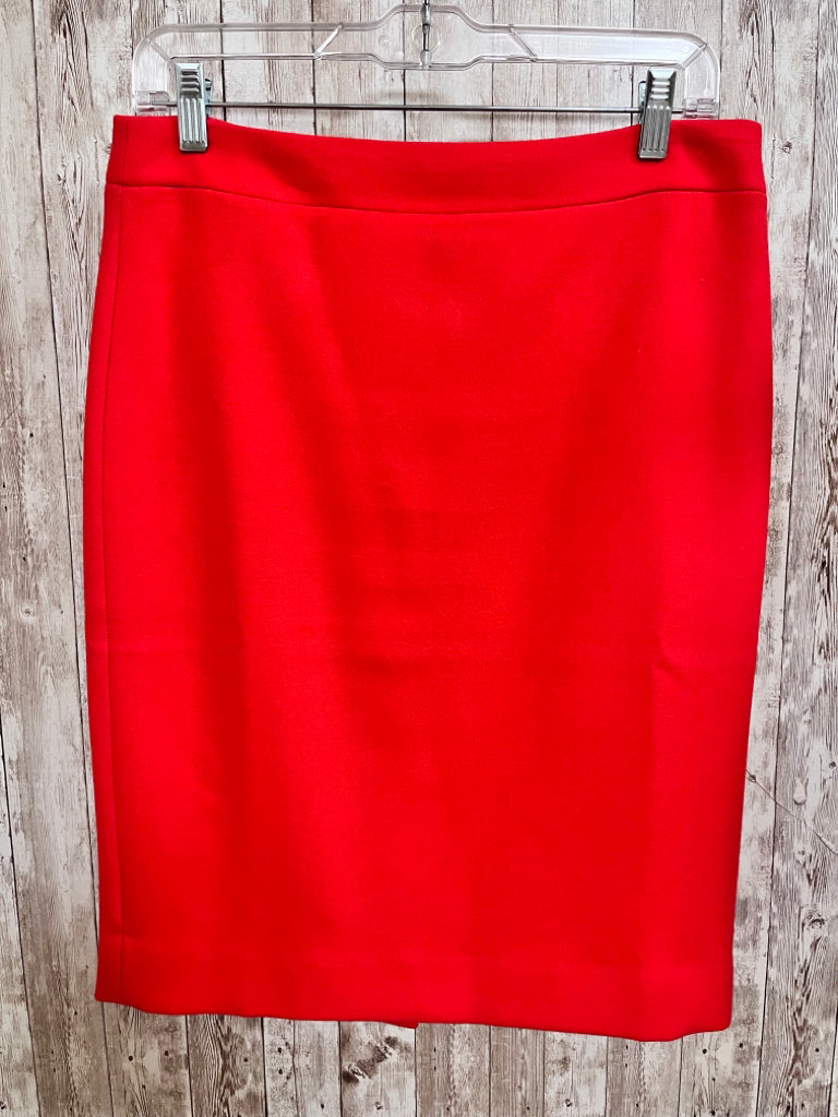 J CREW Size 6 Red Skirt