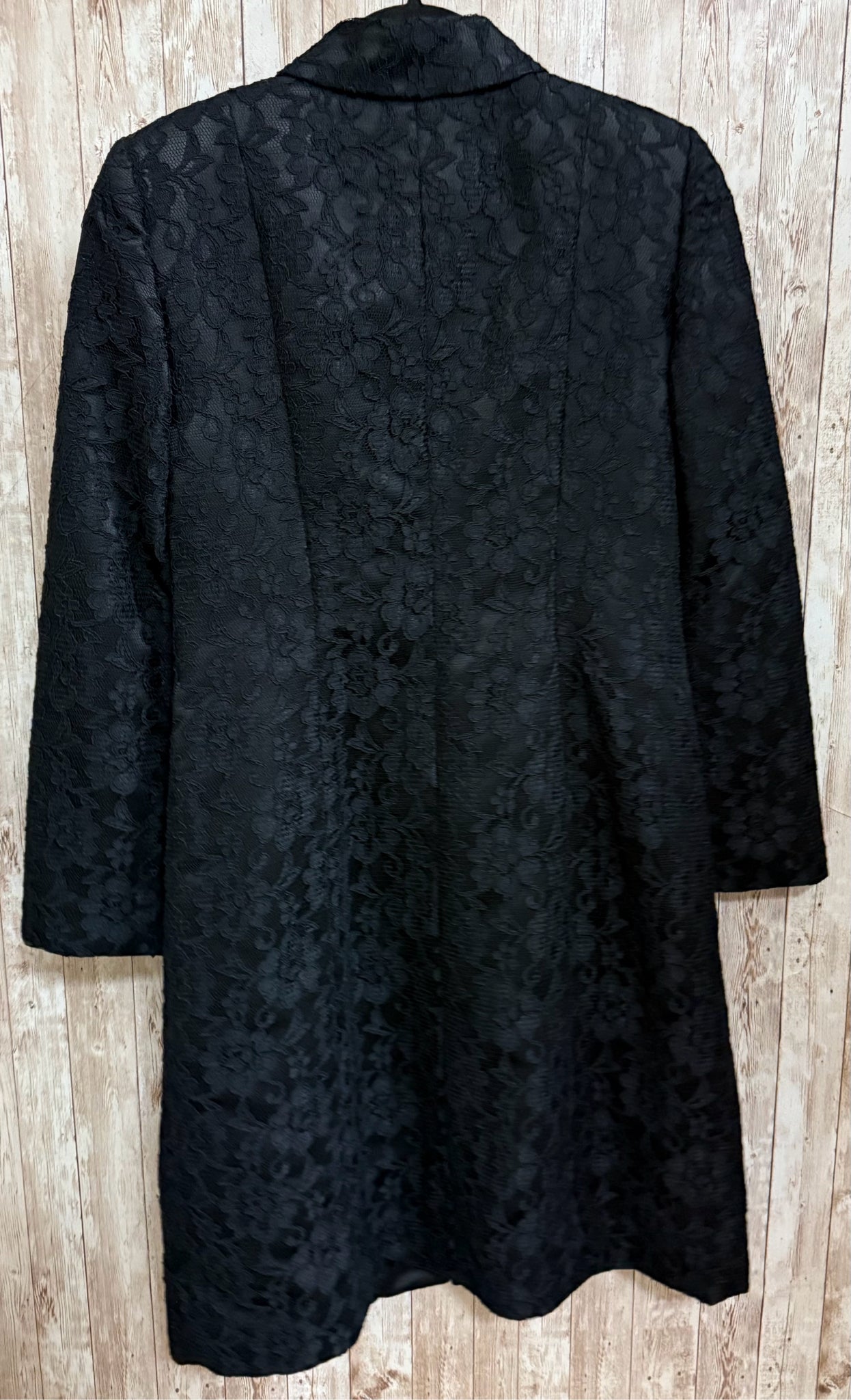 SANDRA DARREN Black Lace Coat