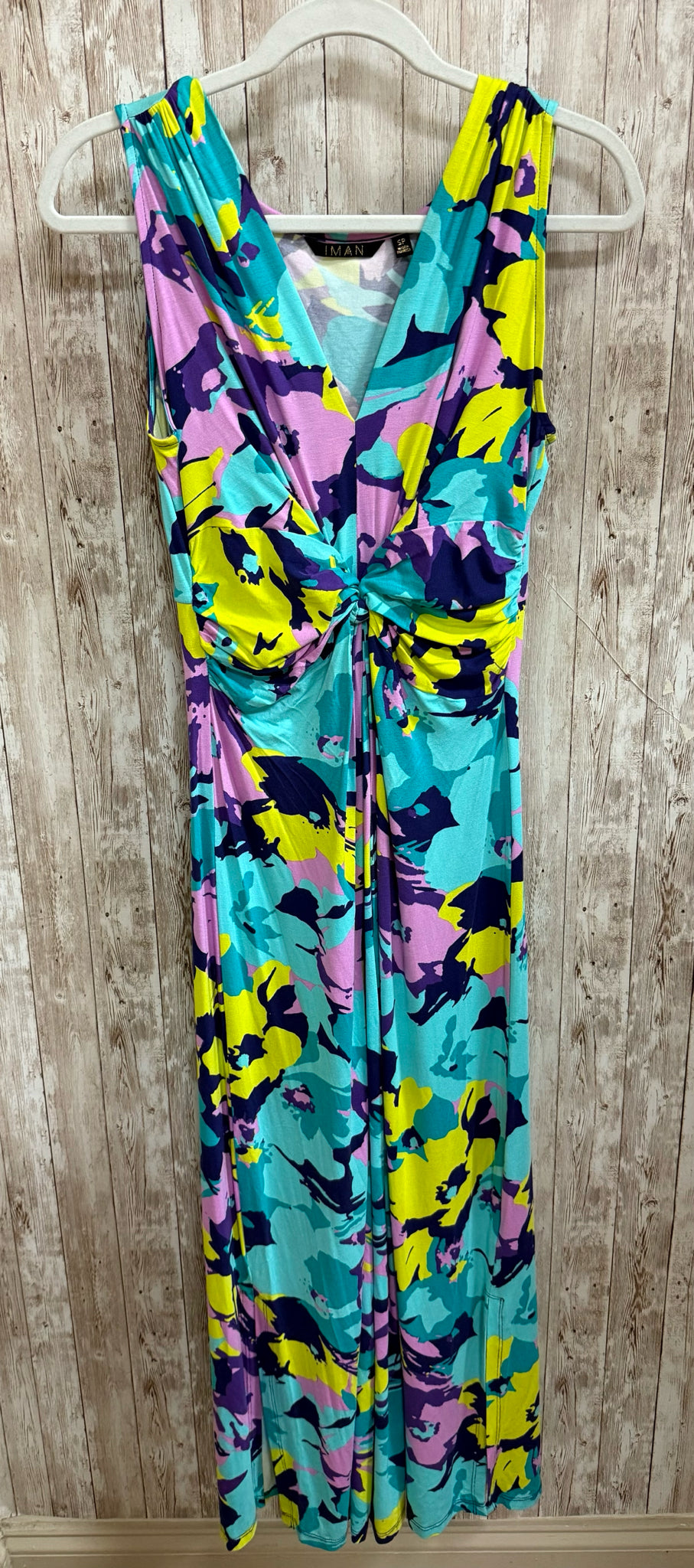 Size S/P IMAN TURQUOISE AND PINK Dress