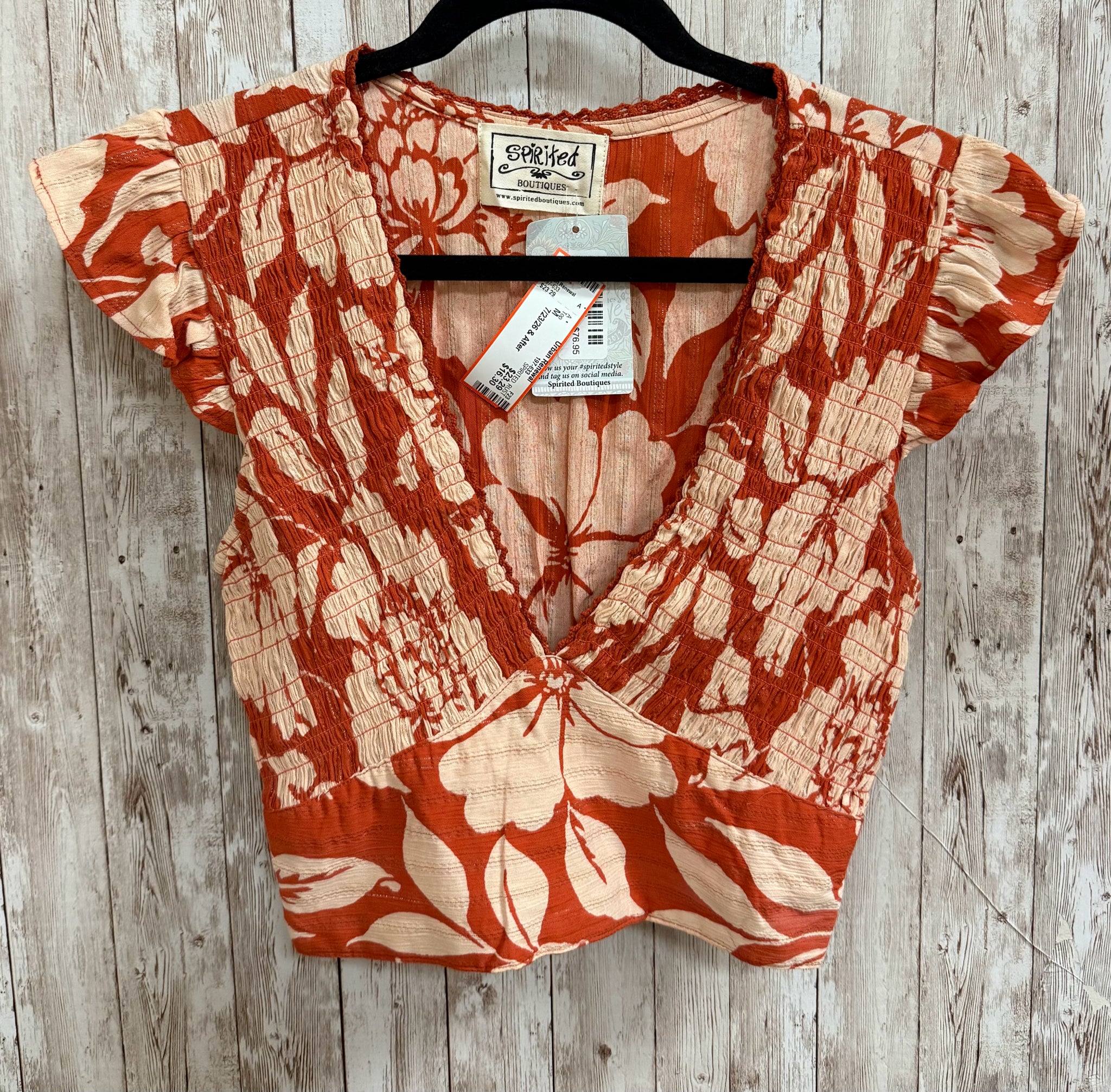 Size M SPIRITED RUST Top