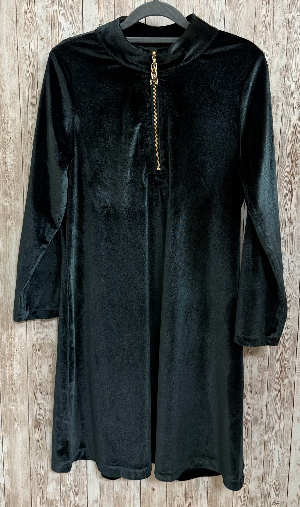 Size M SPARTINA Black Velvet Dress