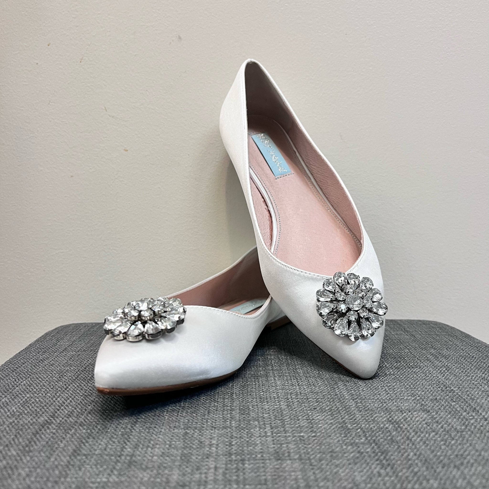 7.5 BETSEY JOHNSON White SHOES
