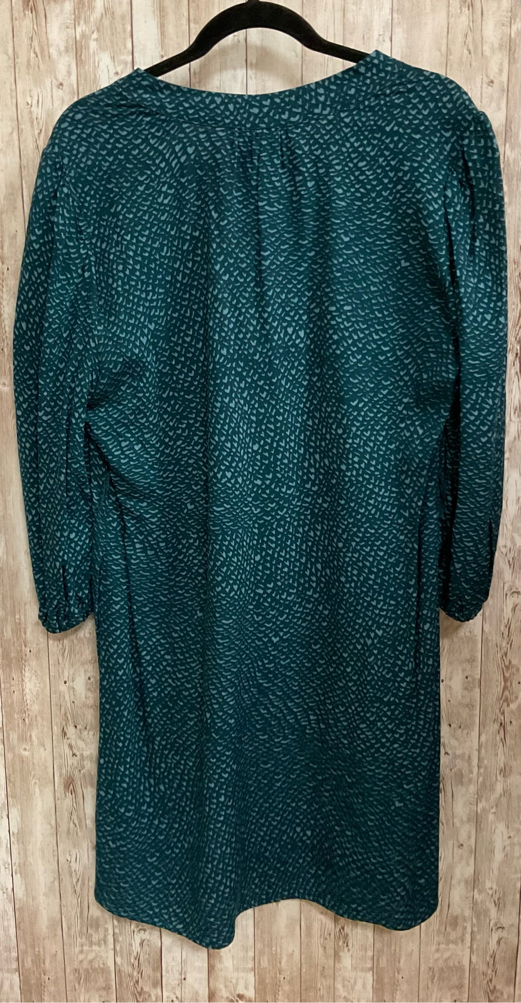 Size M CABI Teal Print Dress