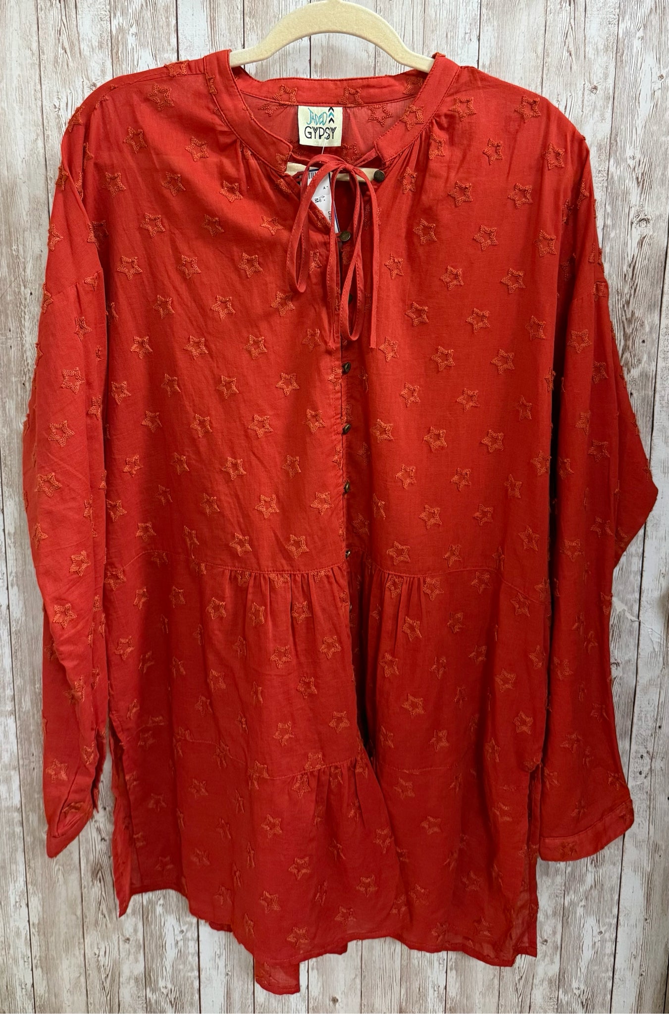 JADED GYPSY Size M Orange Top