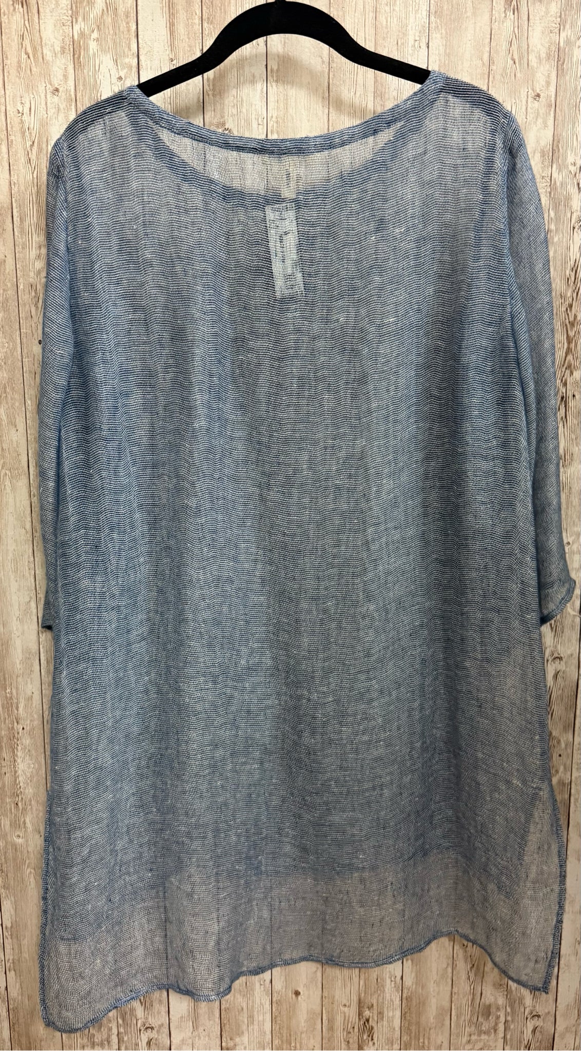 Size M EILEEN FISHER Blue Top