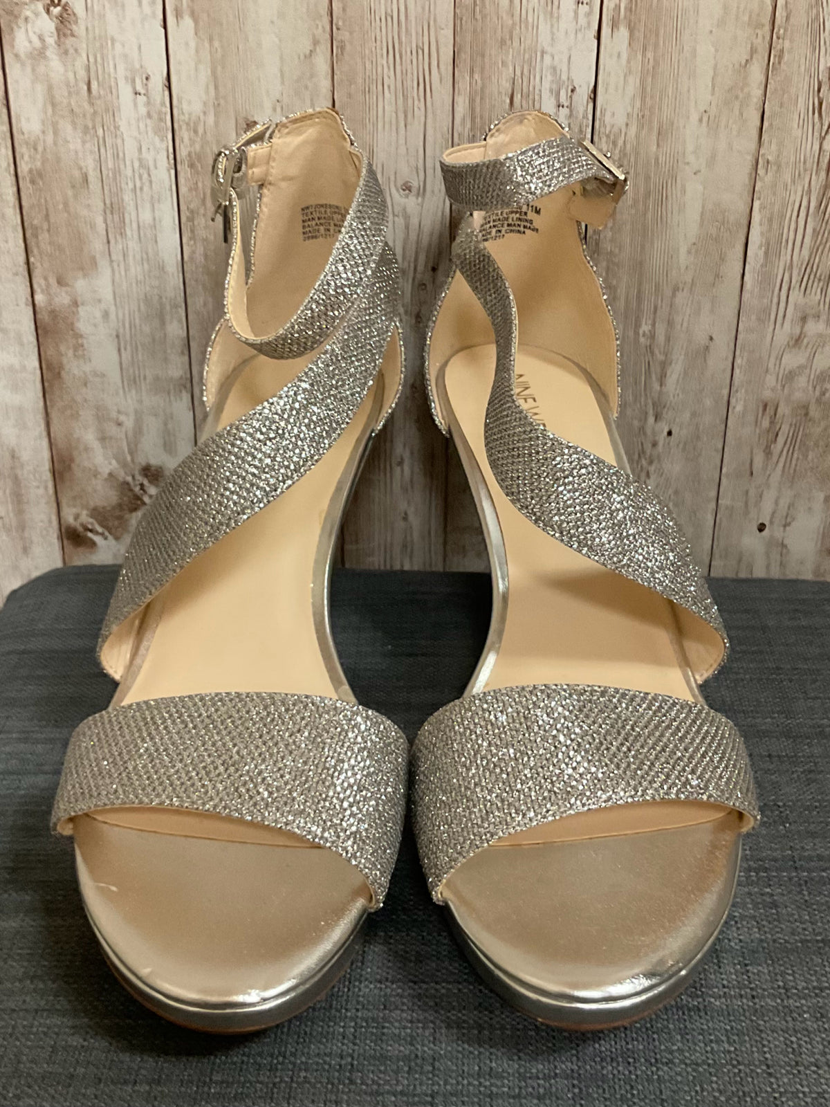11 NINE WEST Silver SHOES