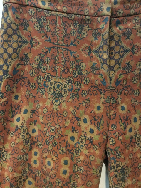 Size 12 KOBI HALPERIN Brown Print Pants