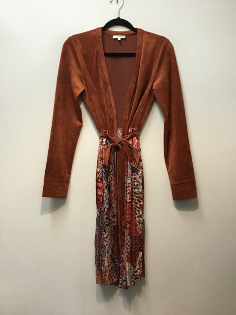 Size S MYSTREE RUST PRINT Duster