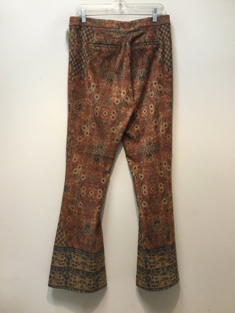 Size 12 KOBI HALPERIN Brown Print Pants