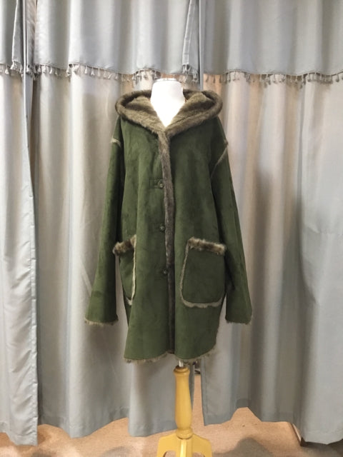 DENNIS BASSO Olive Coat