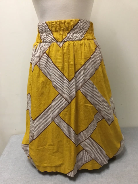 BARILA Size XS Gold Skirt