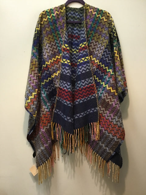 Size One Size L.I.B BLUE MULTI Poncho