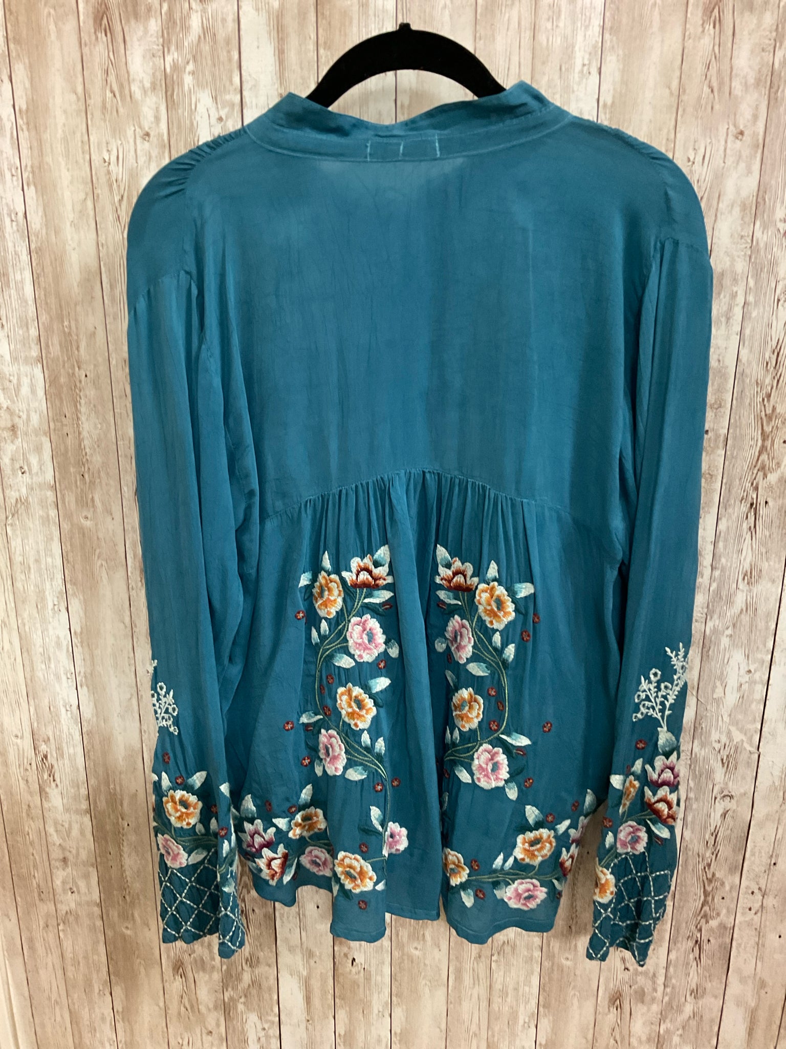 Size S JOHNNY WAS TEAL MUTLI Top