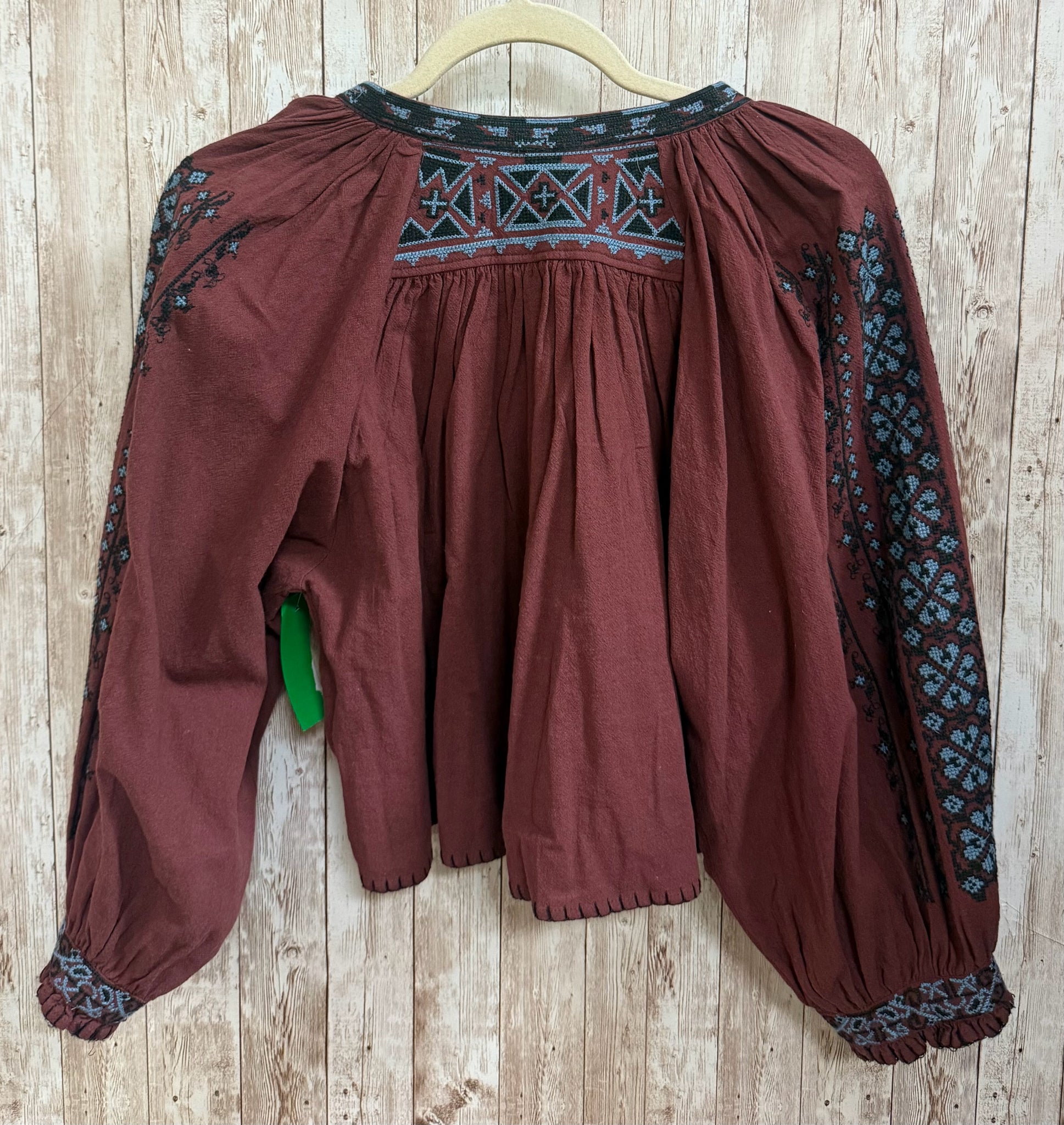 Size L FREE PEOPLE Maroon Top