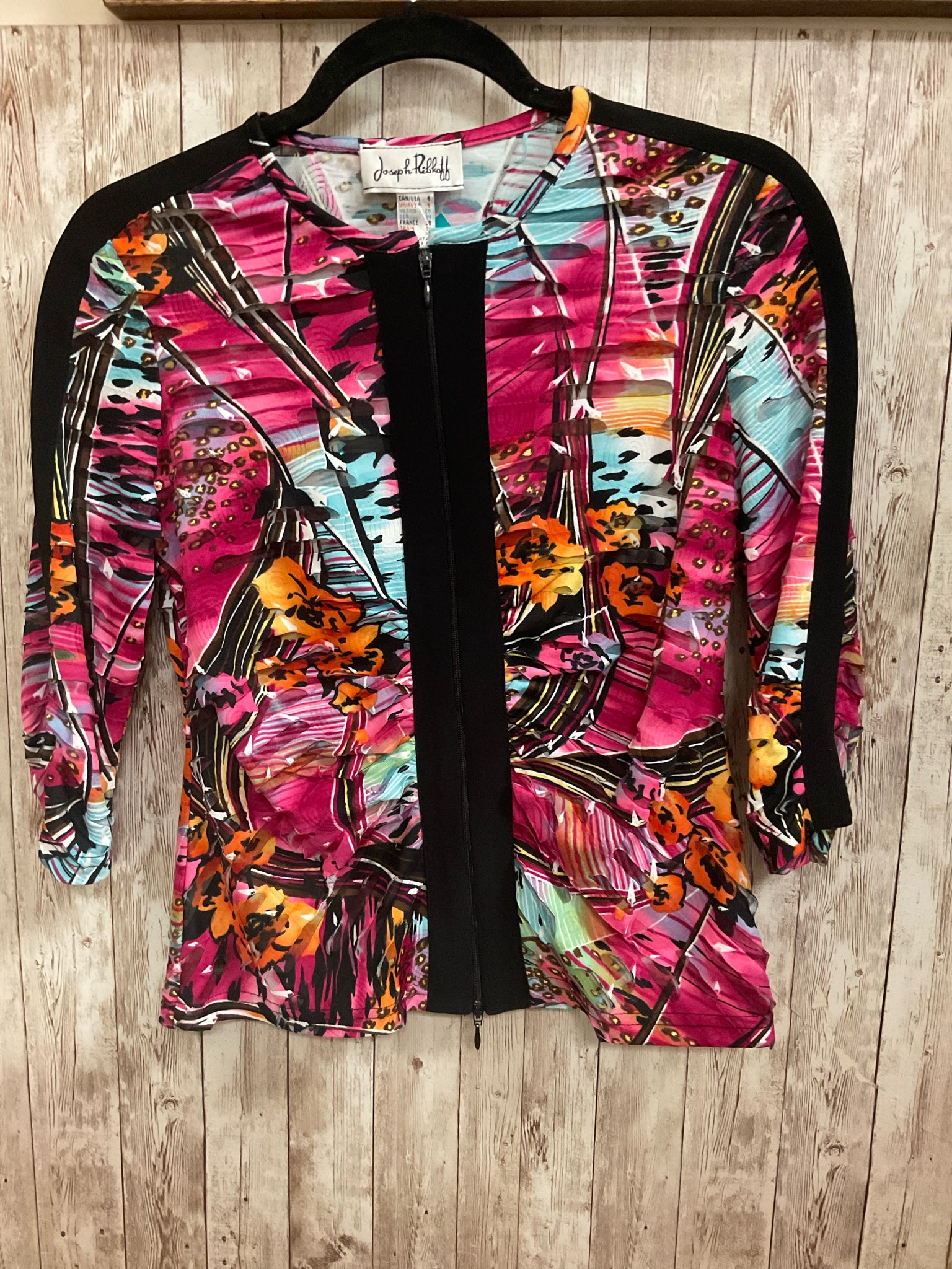 Size 6 JOSEPH RIBKOFF MULTI COLOR Top