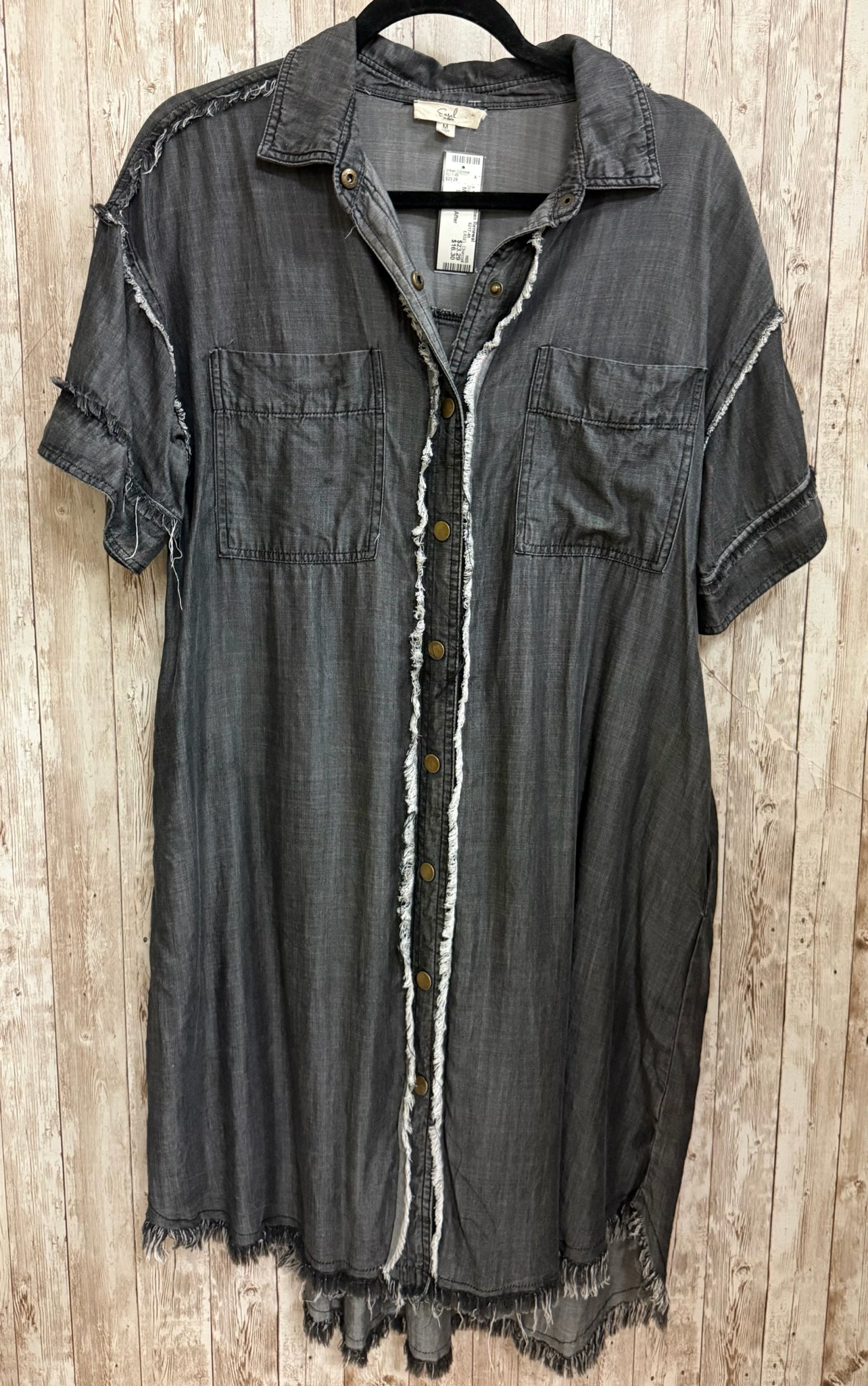 Size M EASEL Charcoal Dress