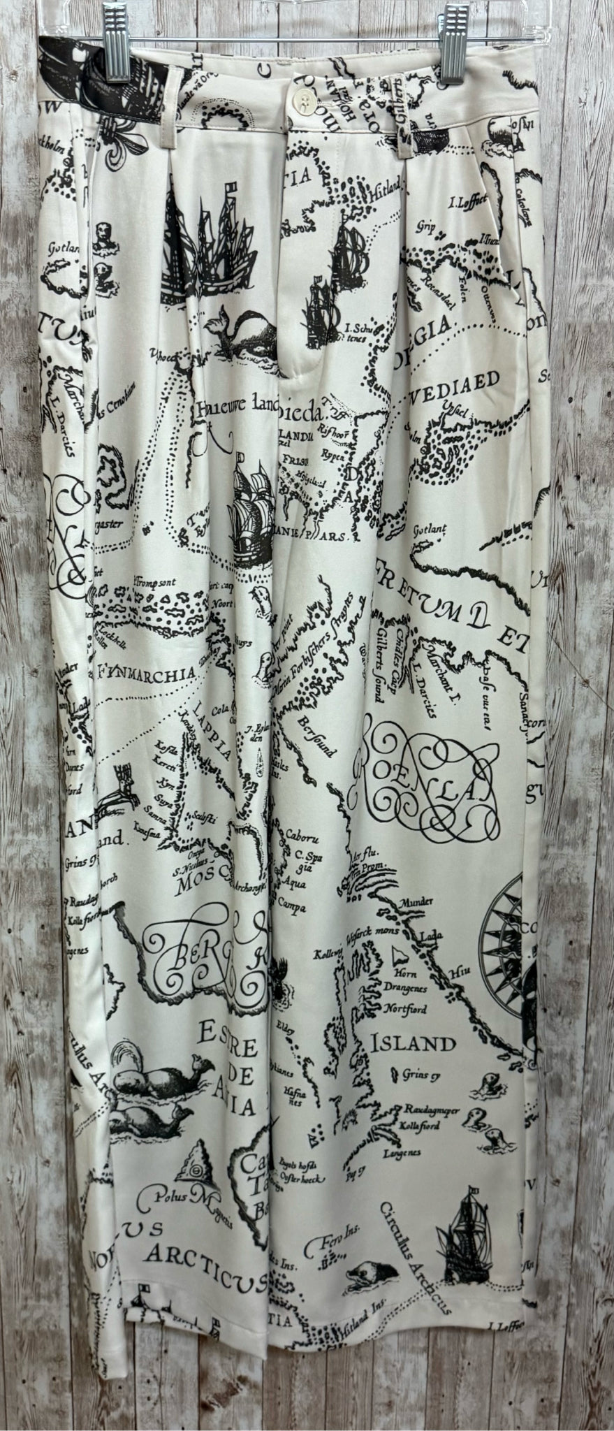 Size S CIDER Beige Print Pants