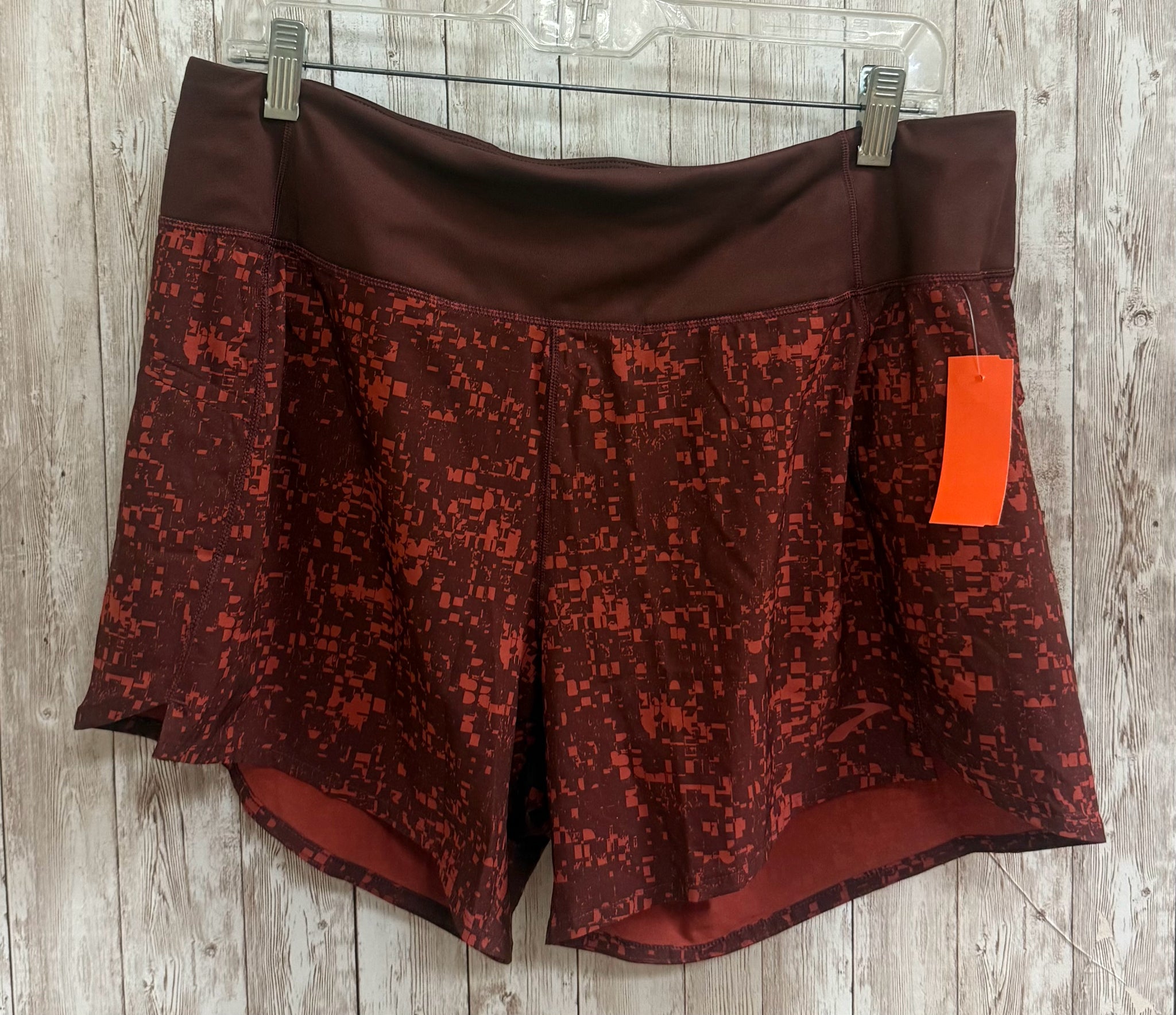 Size L BROOKS Maroon Shorts