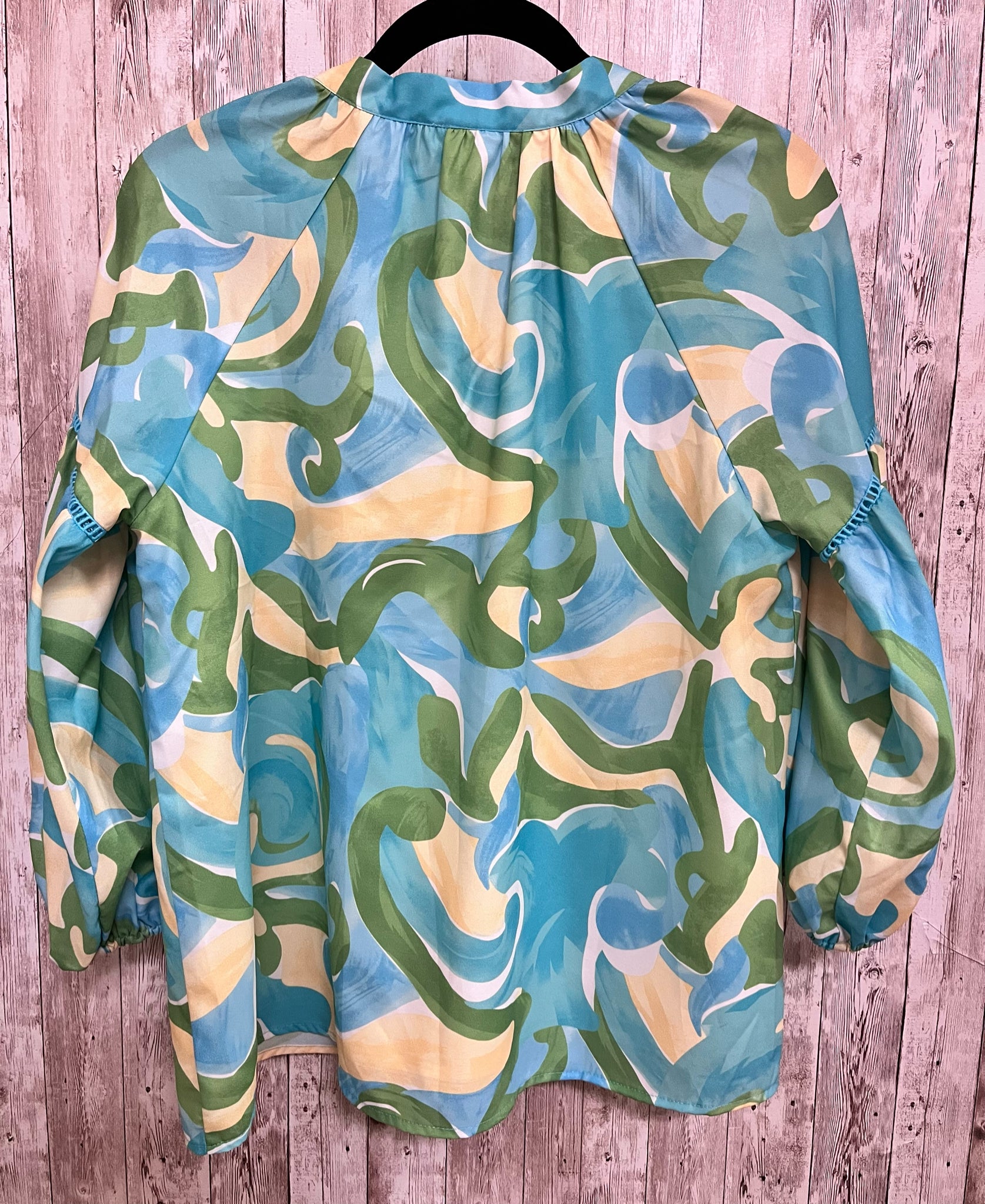 Size M JADE BLUE AND GREEN Top