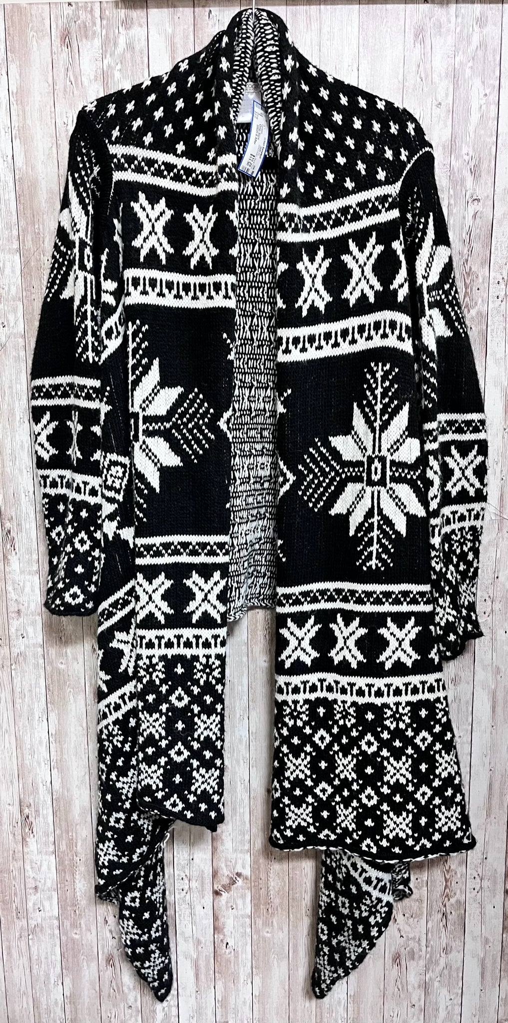 Size One Size COCOGIO Black Print Cardigan