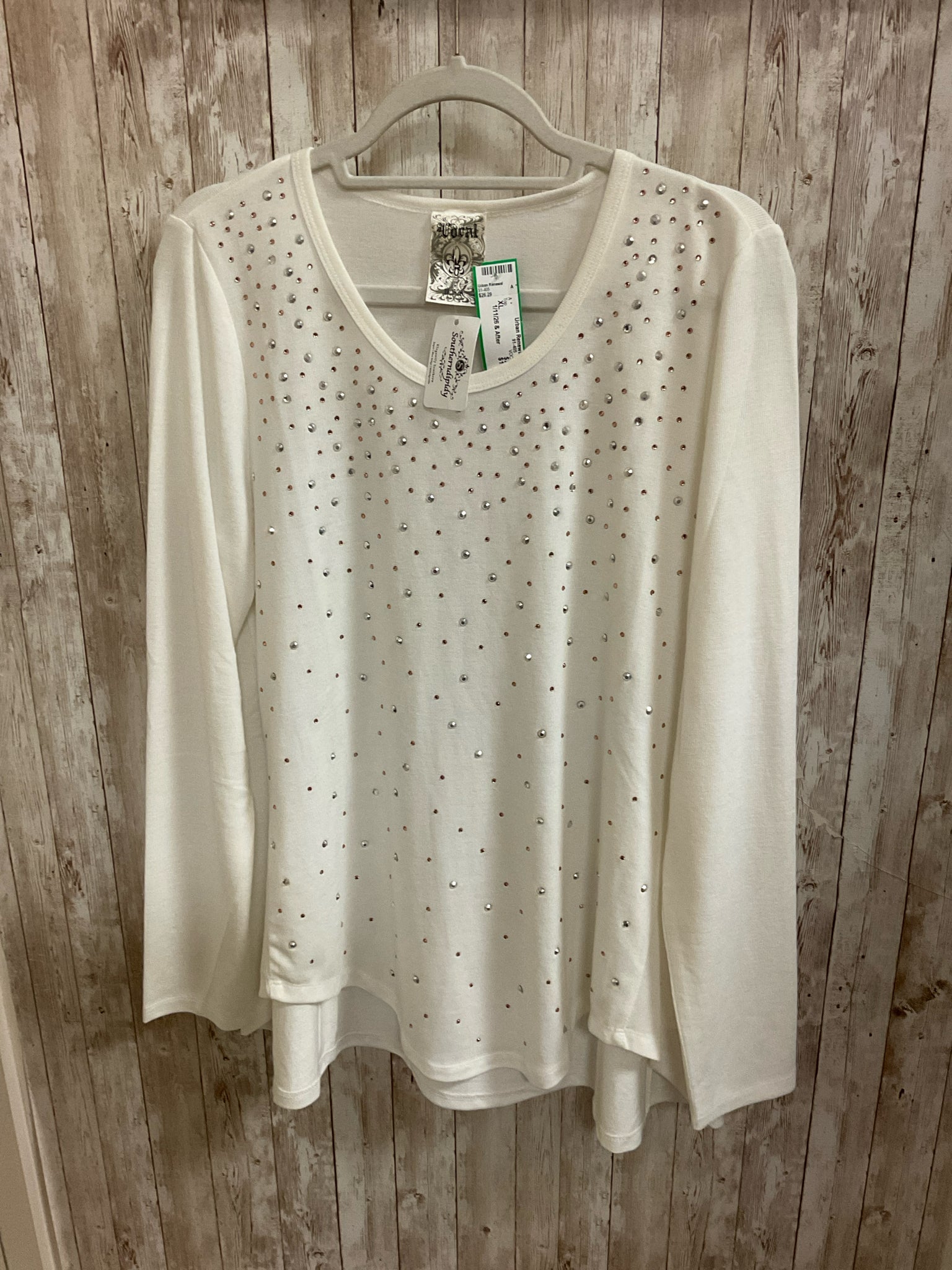 Size XL VOCAL Cream Top