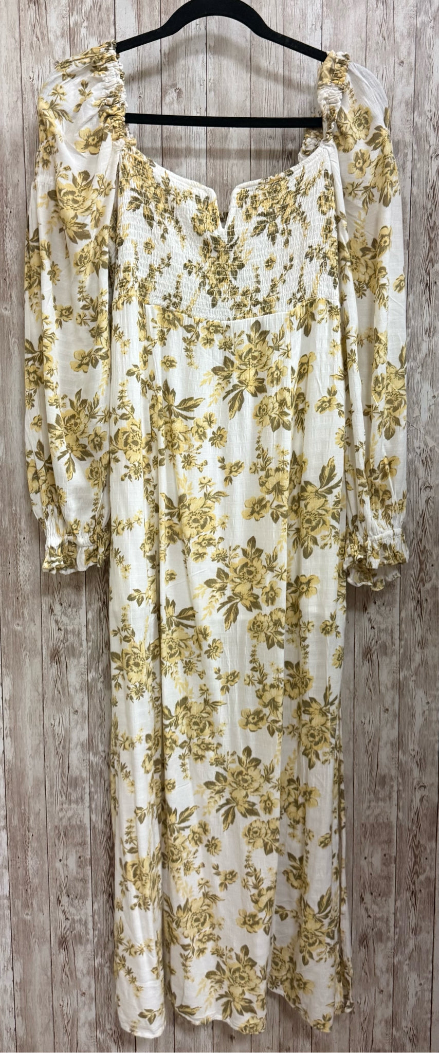 Size M FREE PEOPLE CREAM FLORAL Dress