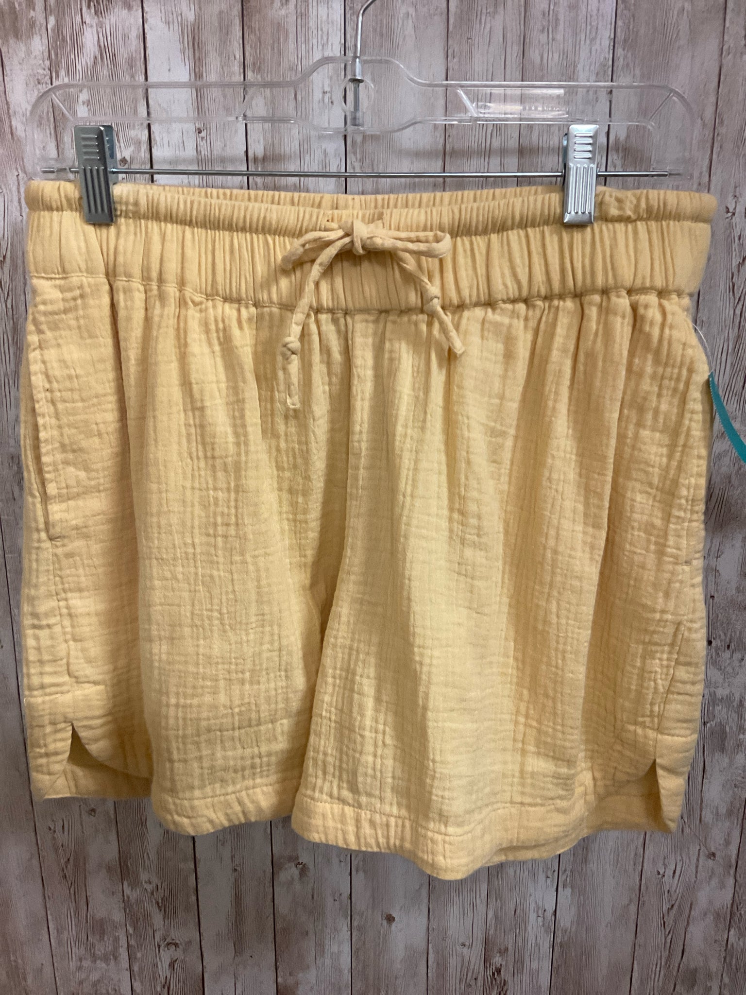 Size M PACT Yellow Shorts
