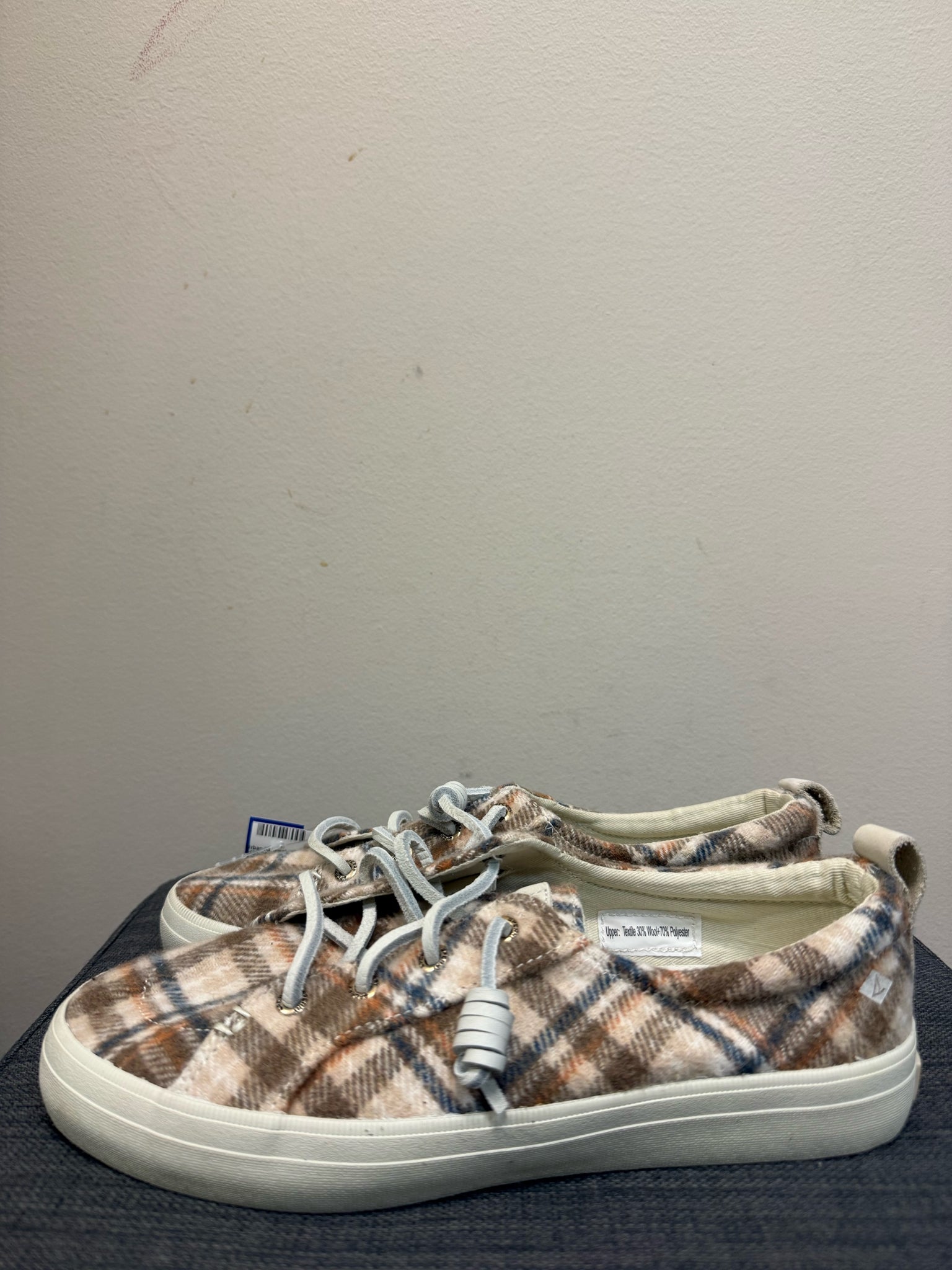 SPERRY TAN PLAID 5.5 Sneakers