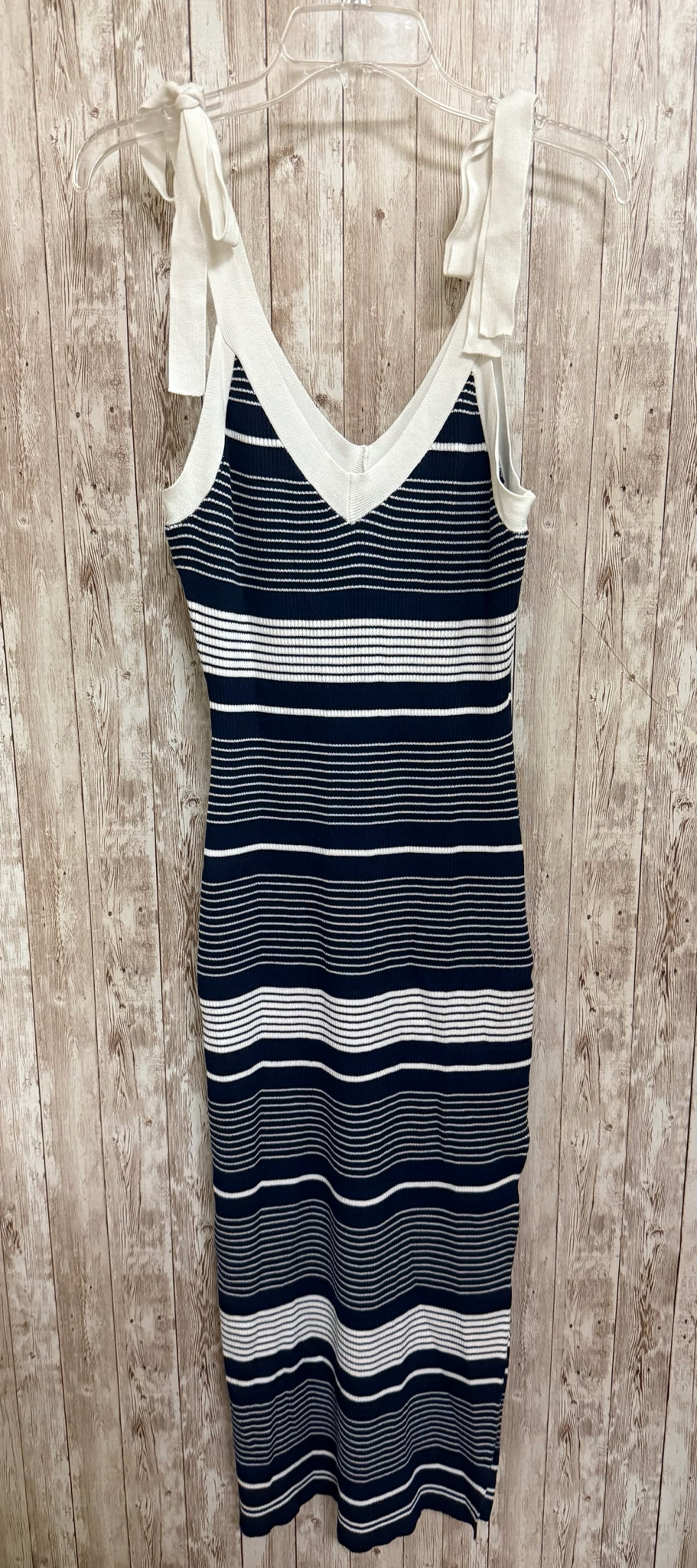 LULUS Size S NAVY AND WHITE STRIPE Dress