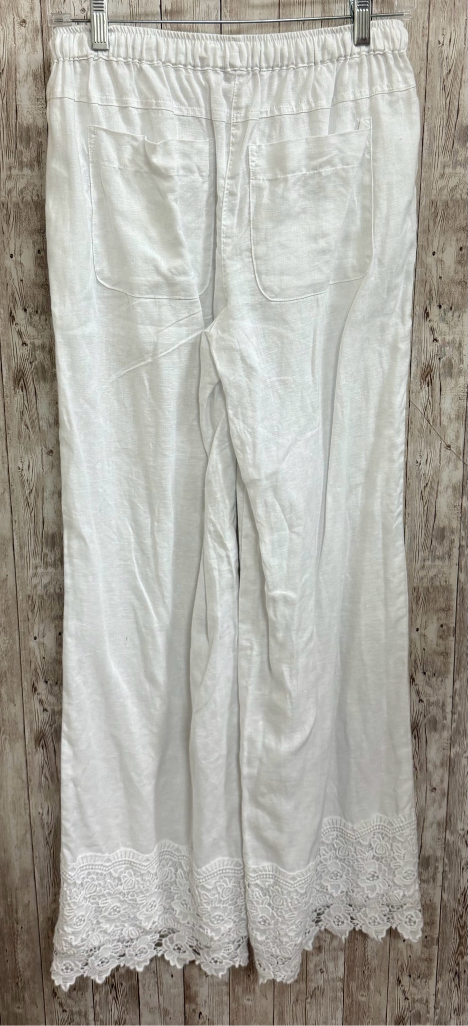 Size S SAINT TROPEZ WEST WHITE LINEN Pants