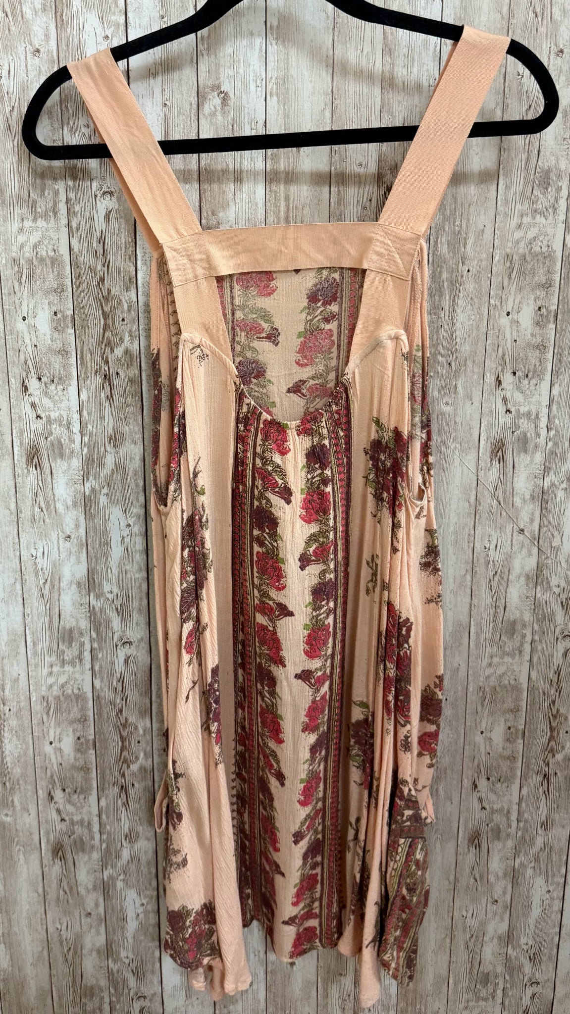 FREE PEOPLE Peach Print Women Size M Tunic